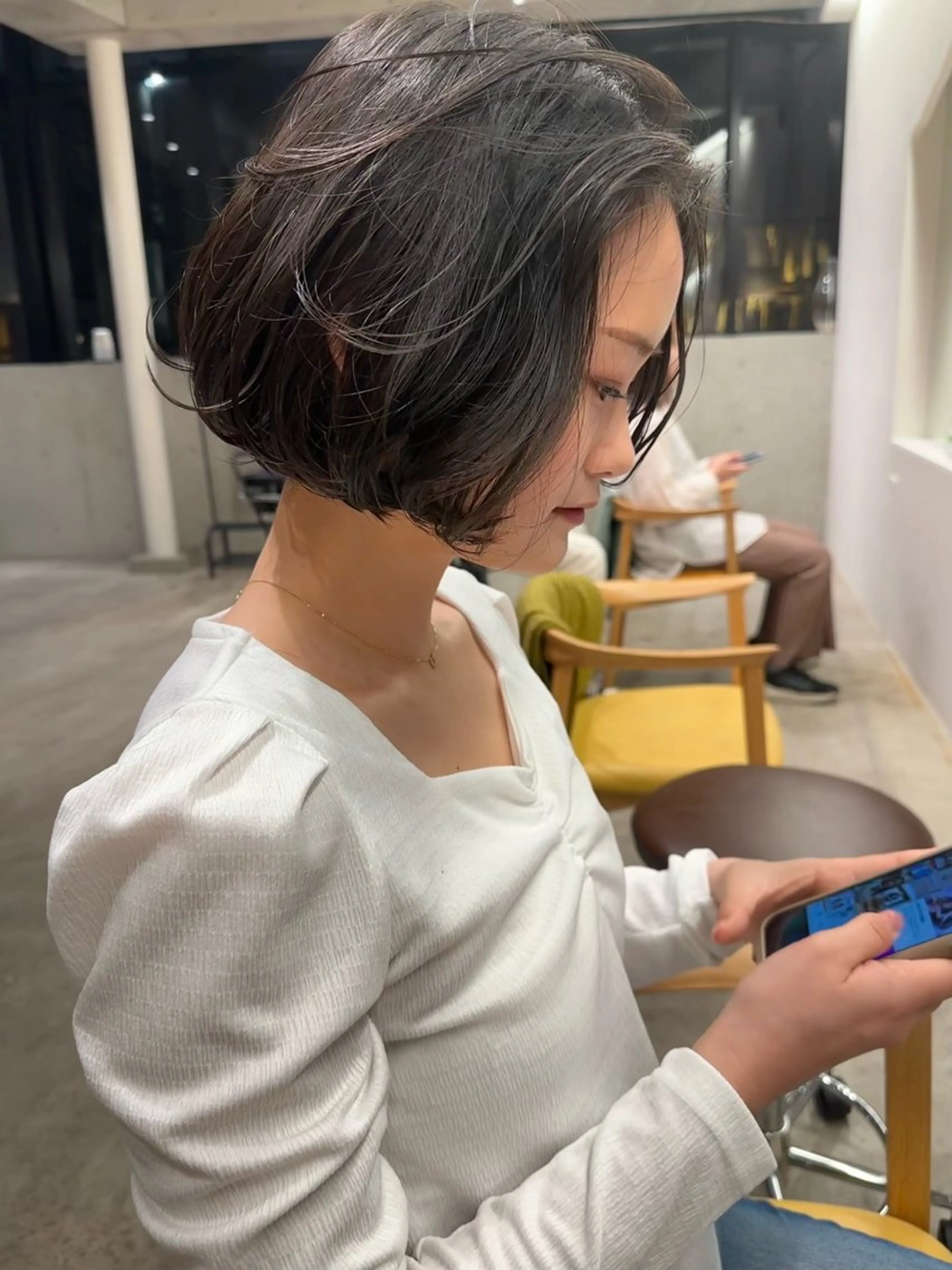 カット+ワンカールパーマ🎀🪄コテで巻くのがめんどうな方にオススメです!の写真