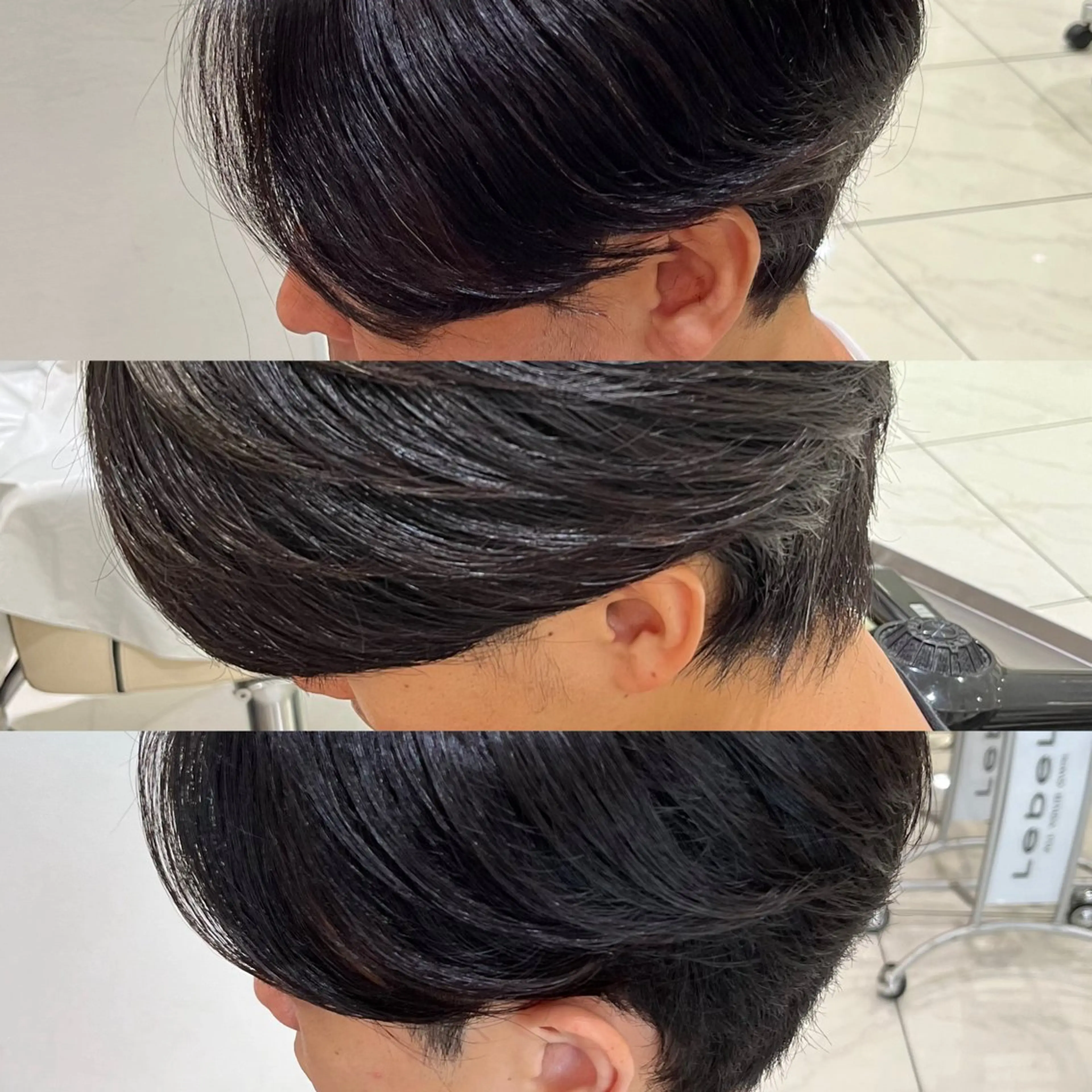 パーマ メンズ メンズブリーチ センターパート フェードカット マッシュ メンズパーマ カット 縮毛矯正 トリートメント ヘアセット 【メンズパーマ✨️ 髪質改善矯正】岩城のヘアスタイル