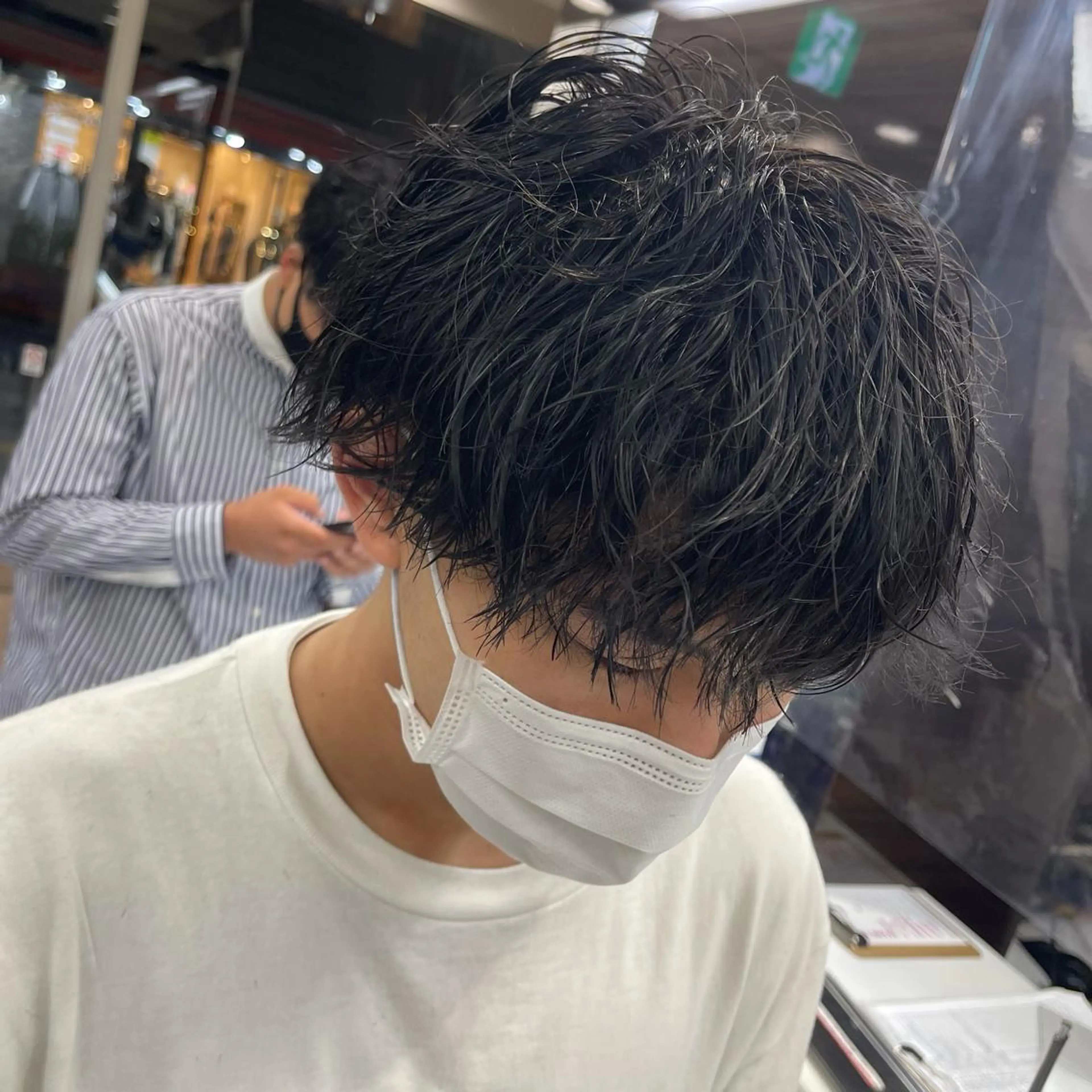 ショート パーマ メンズ カット パーマ トリートメント ✨メンズ支持率no1 野上✨のヘアスタイル