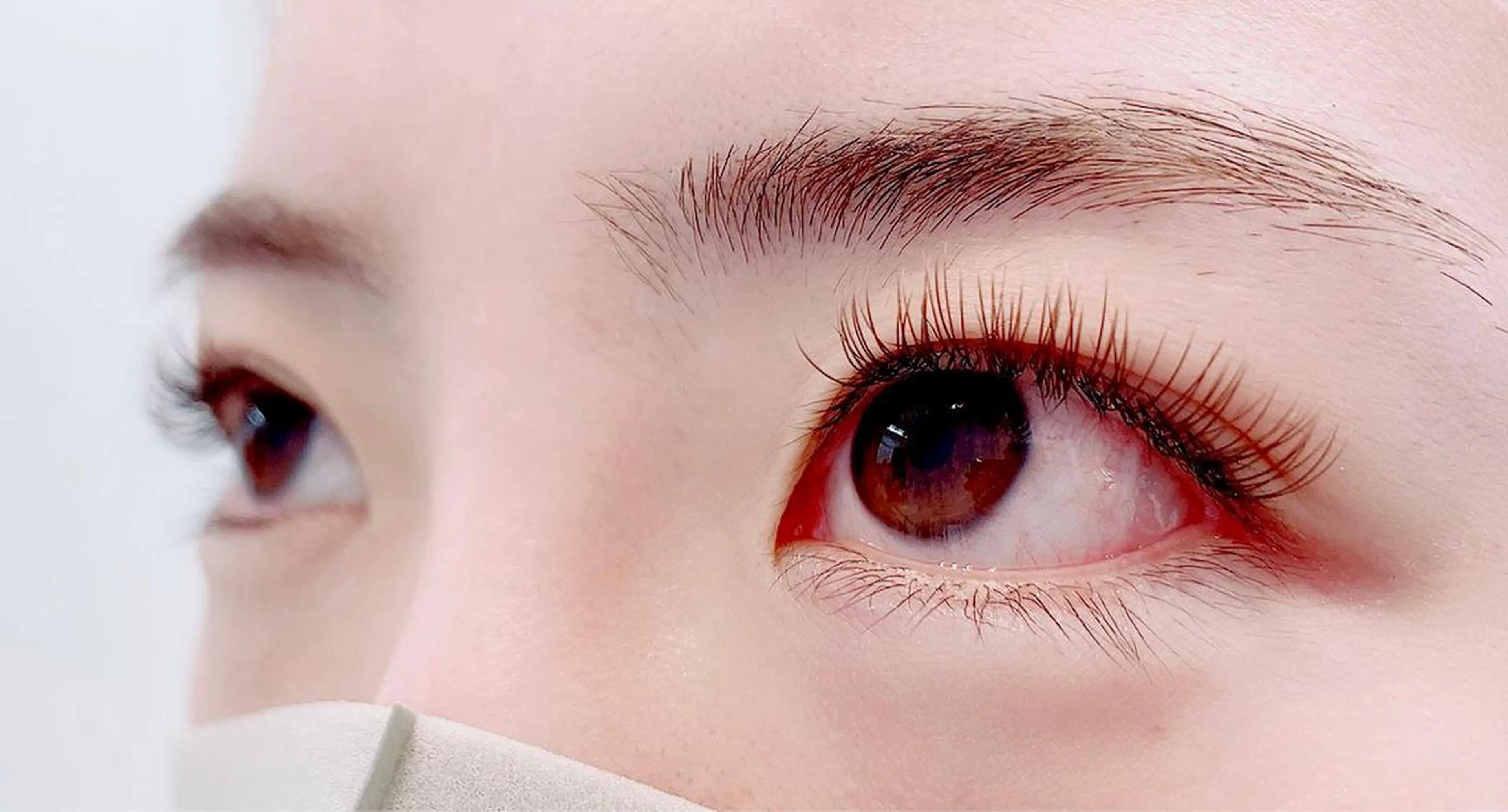 マツエク・マツパ カラーマツエク Dカール フラットラッシュ 横井 由衣のマツエク・マツパデザイン