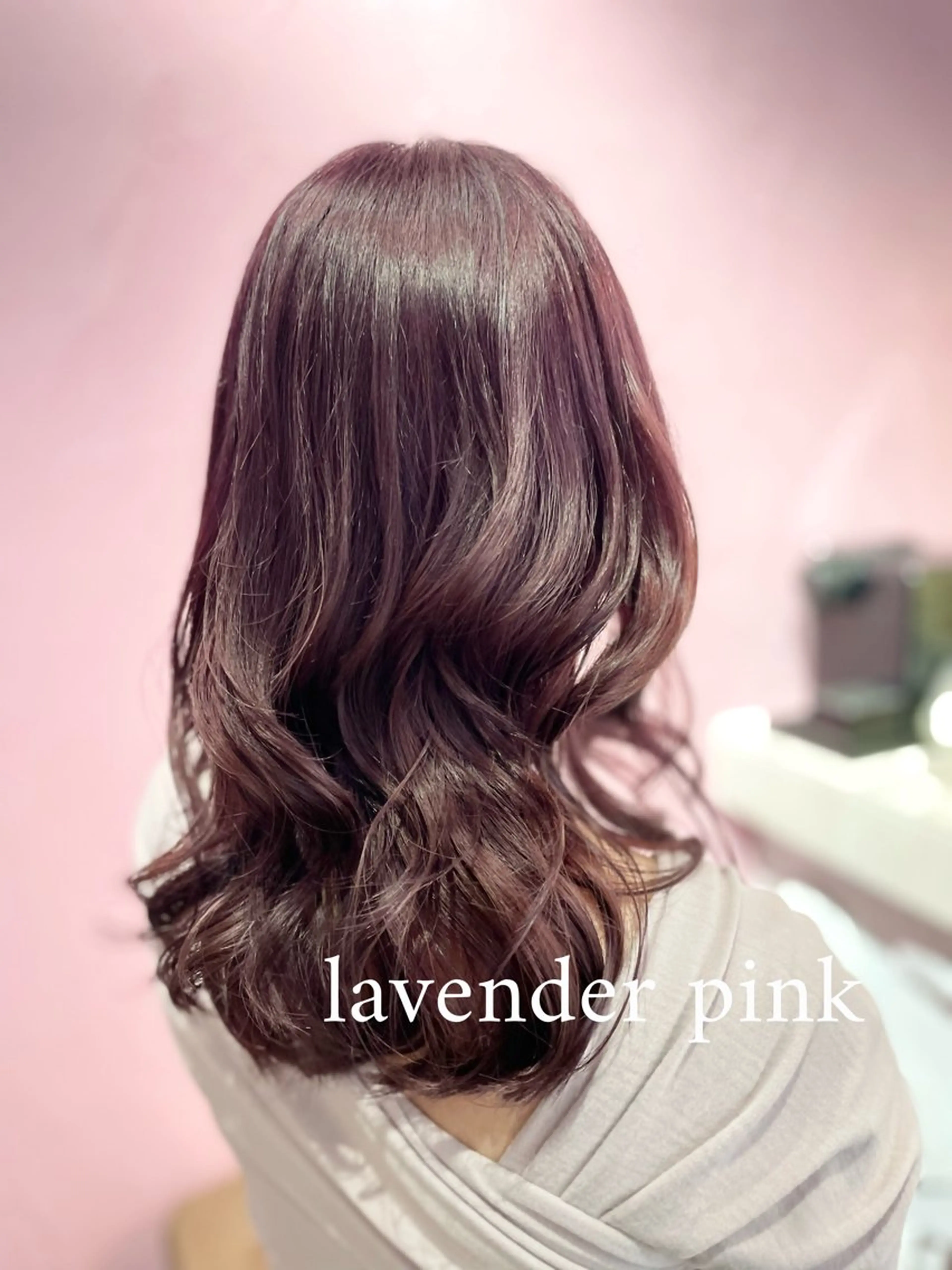 カラー ラベンダーカラー ラベンダーピンク ピンクカラー カット モデル募集🎀あゆみのヘアスタイル