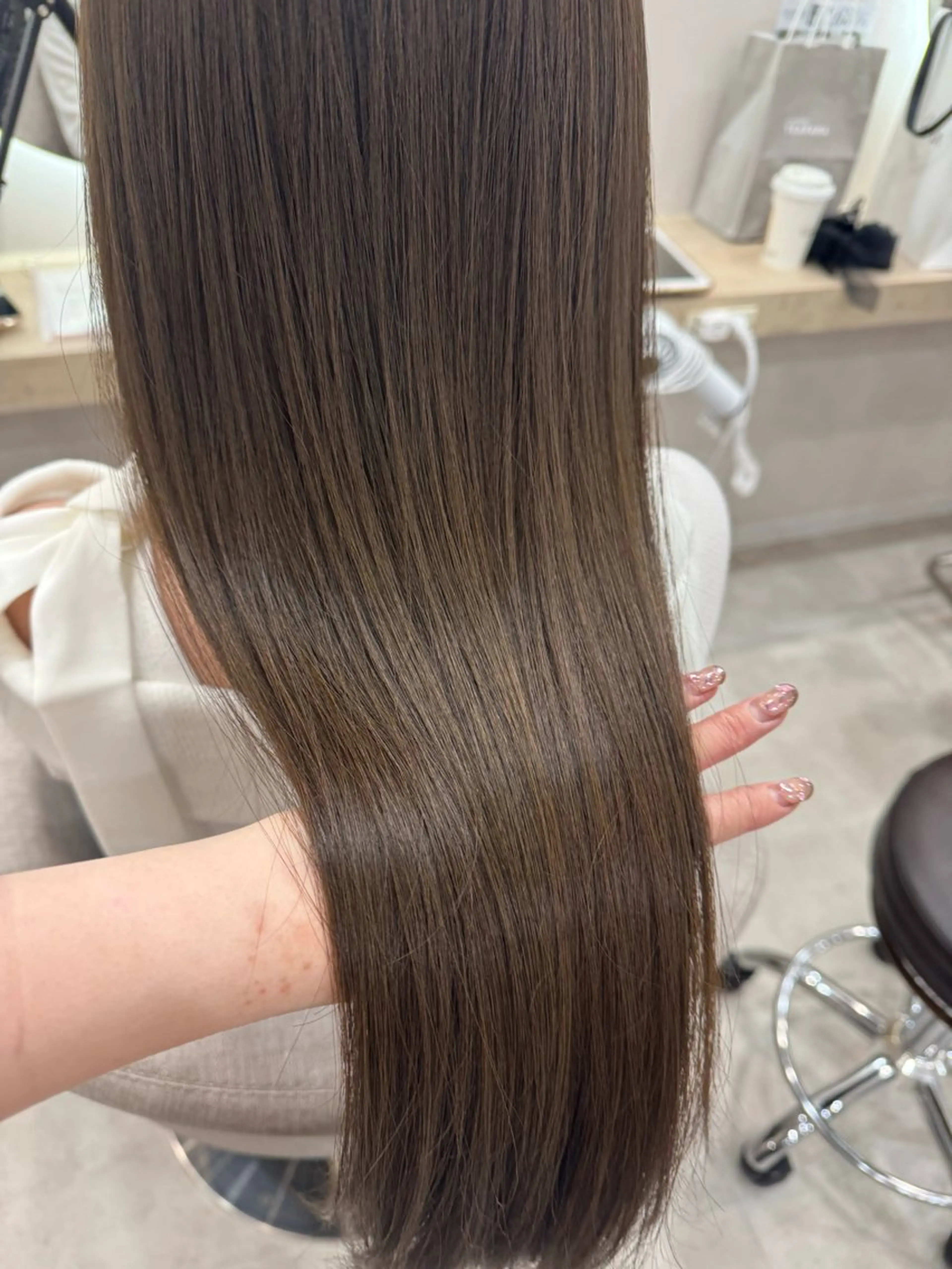 透明感カラー＋トリートメント🩵(レディース)の写真