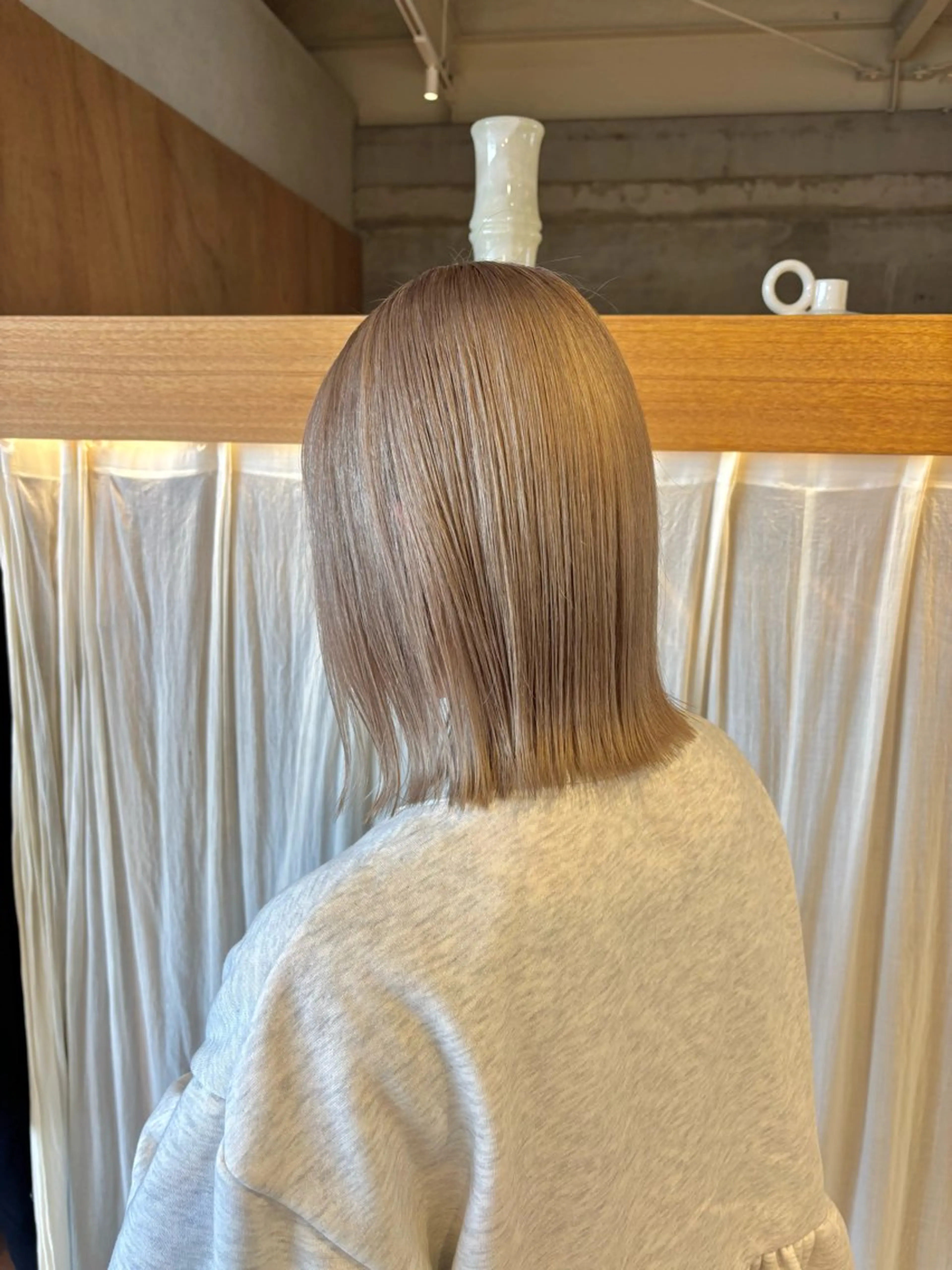 ミディアム カット ヘアカラー トリートメント manami / muku.のヘアスタイル