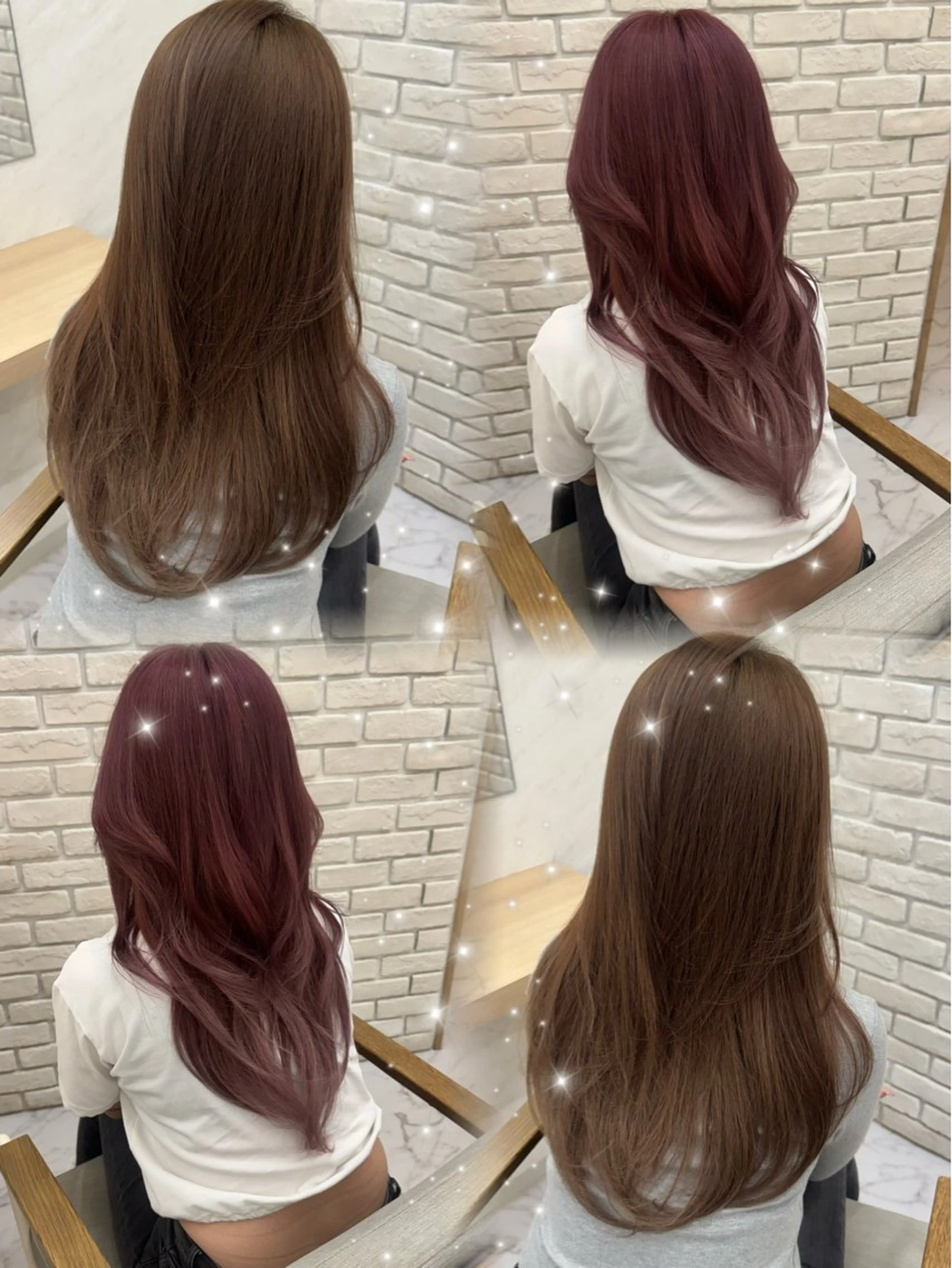 ロング ヘアカラー 天野 真依子のヘアスタイル