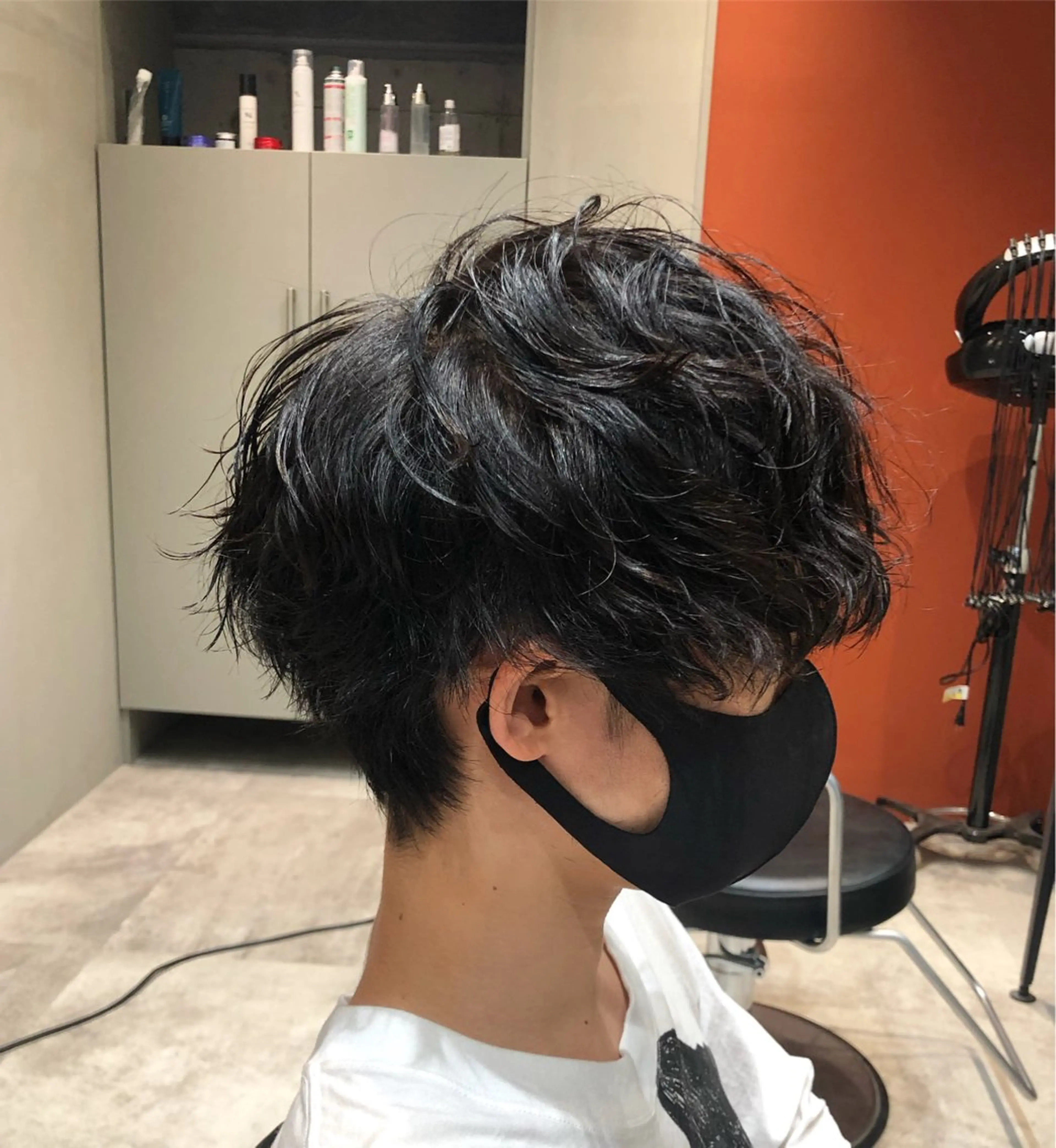 ショート パーマ メンズ メンズパーマ スパイラルパーマ カット パーマ メンズパーマ/ メンズカット/渡邊亘のヘアスタイル