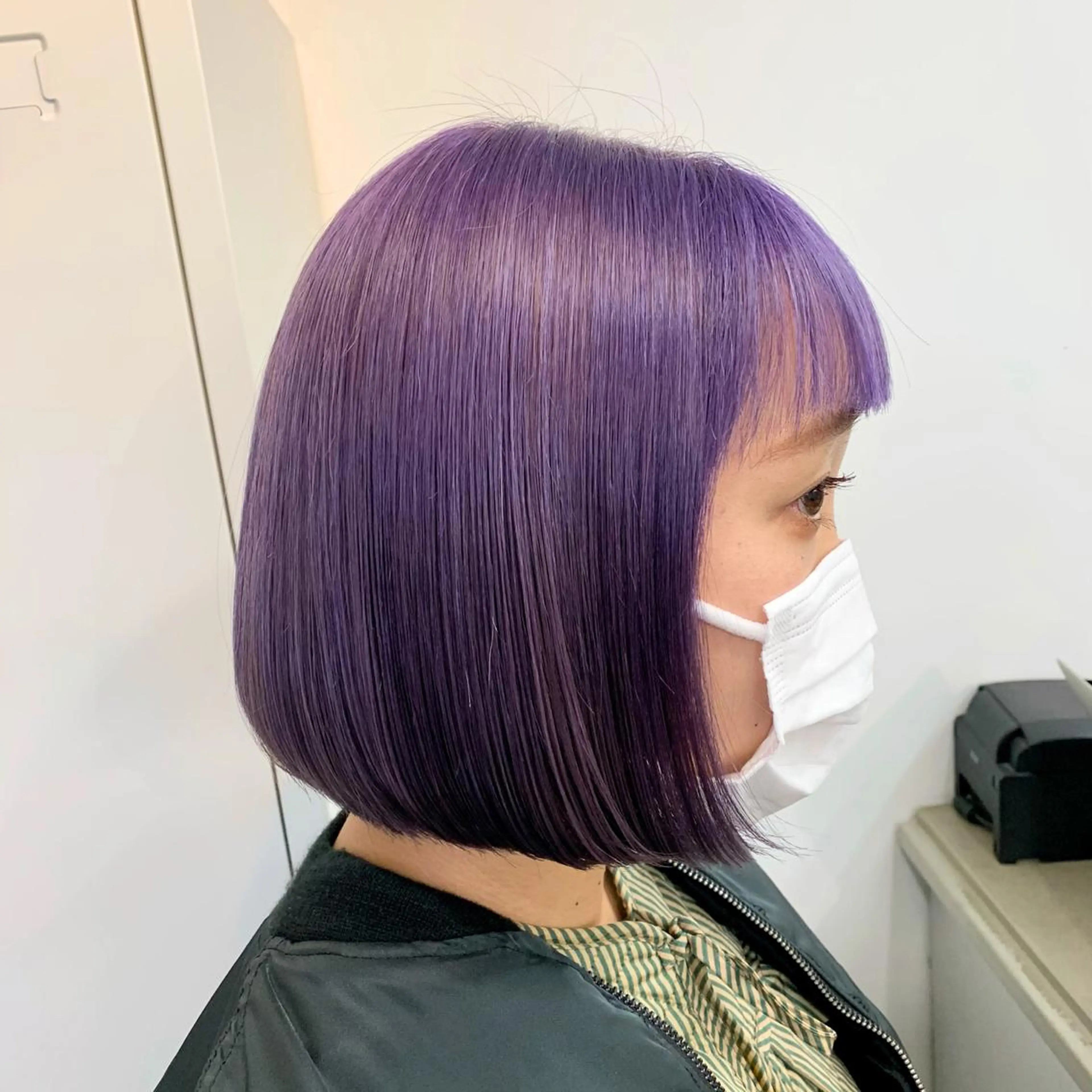 ミディアム カラー ラベンダーカラー カット ヘアカラー トリートメント 赤みゼロ/透明感 カラー🌿KANTAのヘアスタイル
