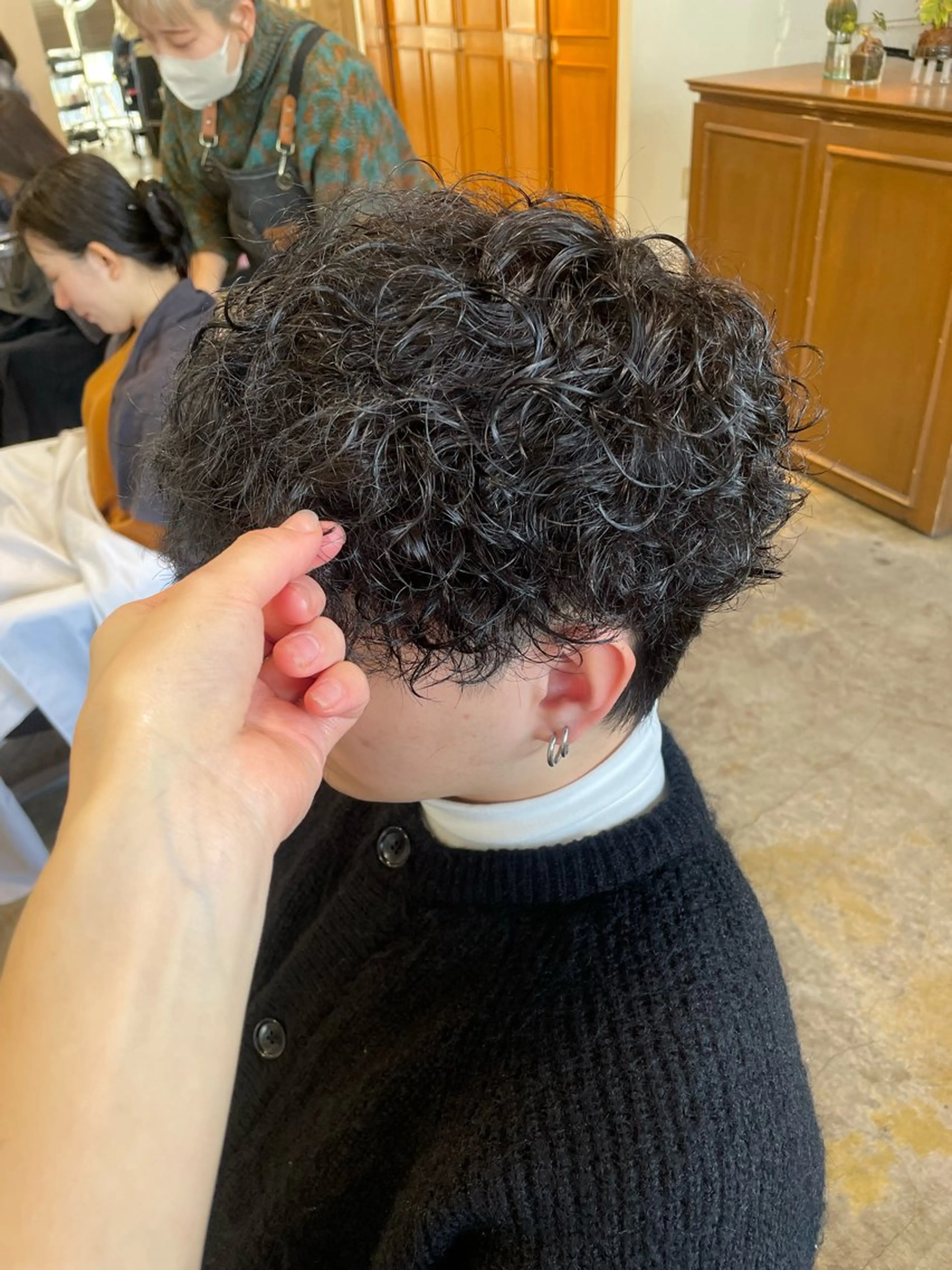 ミディアム パーマ メンズ 韓国ヘア/wカラー レイヤー/RIN🎀のヘアスタイル