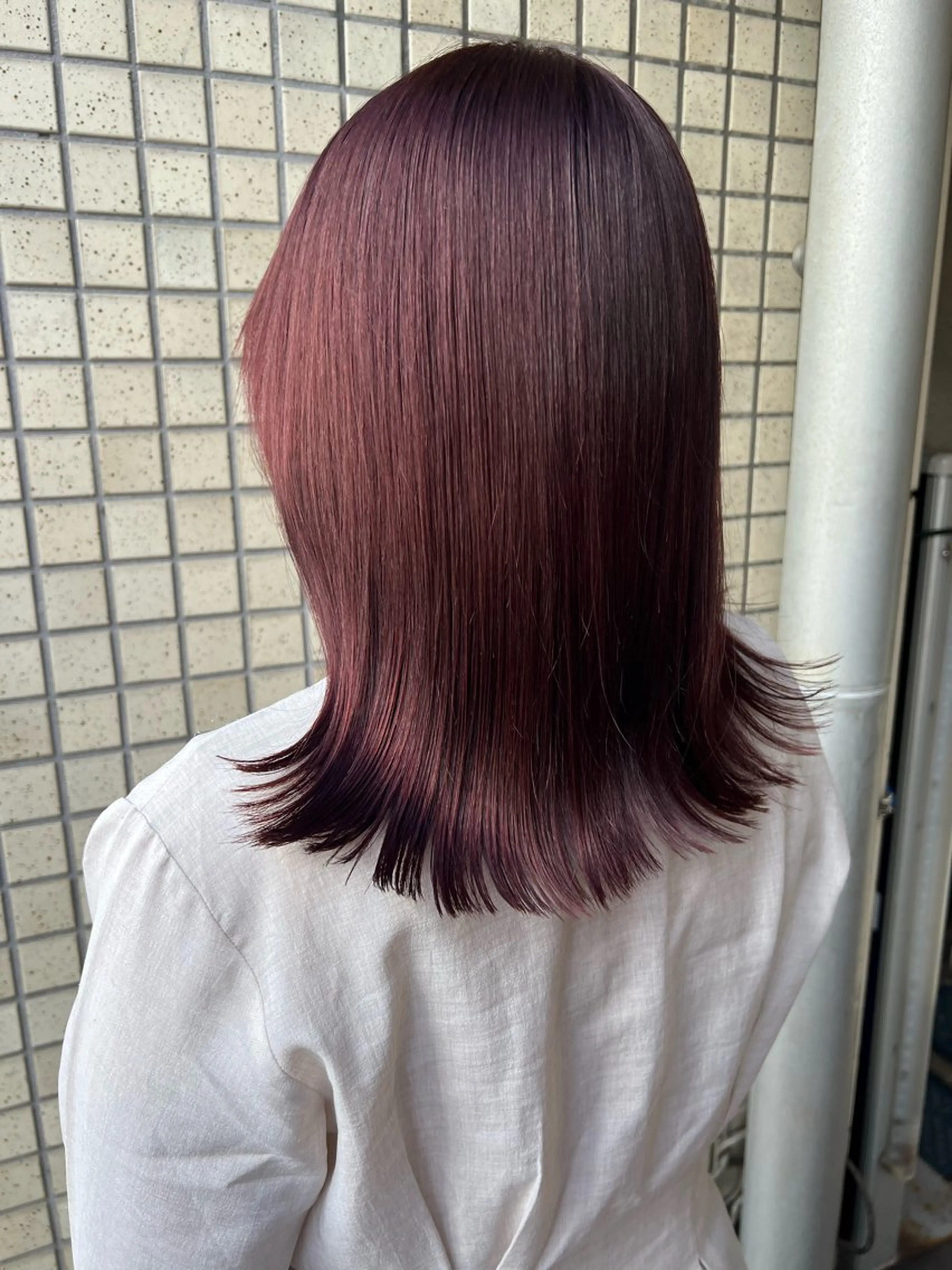 ミディアム カラー 高畑 恵莉 👒 暖色 / 艶髪 🧺のヘアスタイル