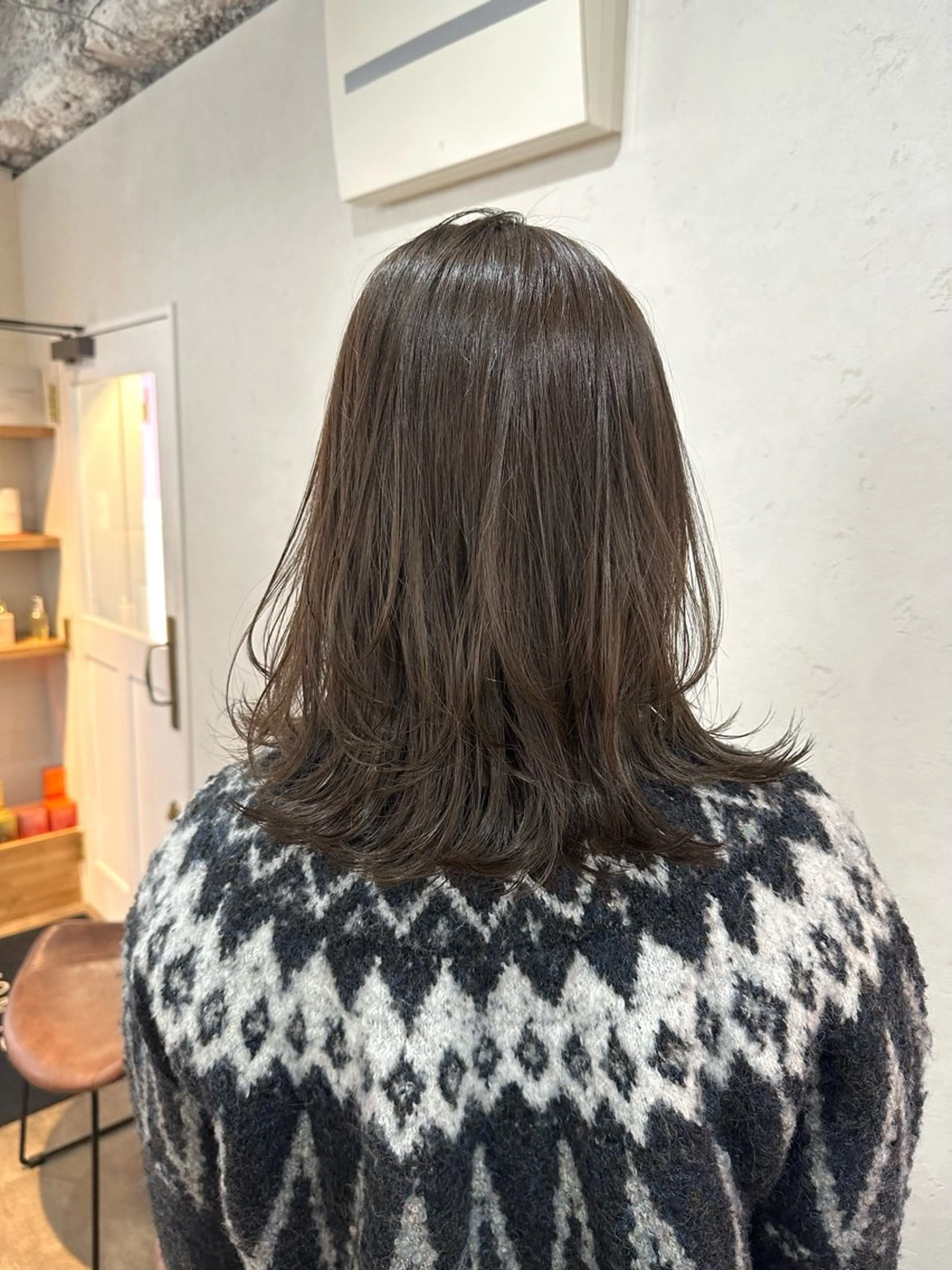 ミディアム カラー カット ヘアカラー トリートメント TRENCH　相澤 果歩のヘアスタイル