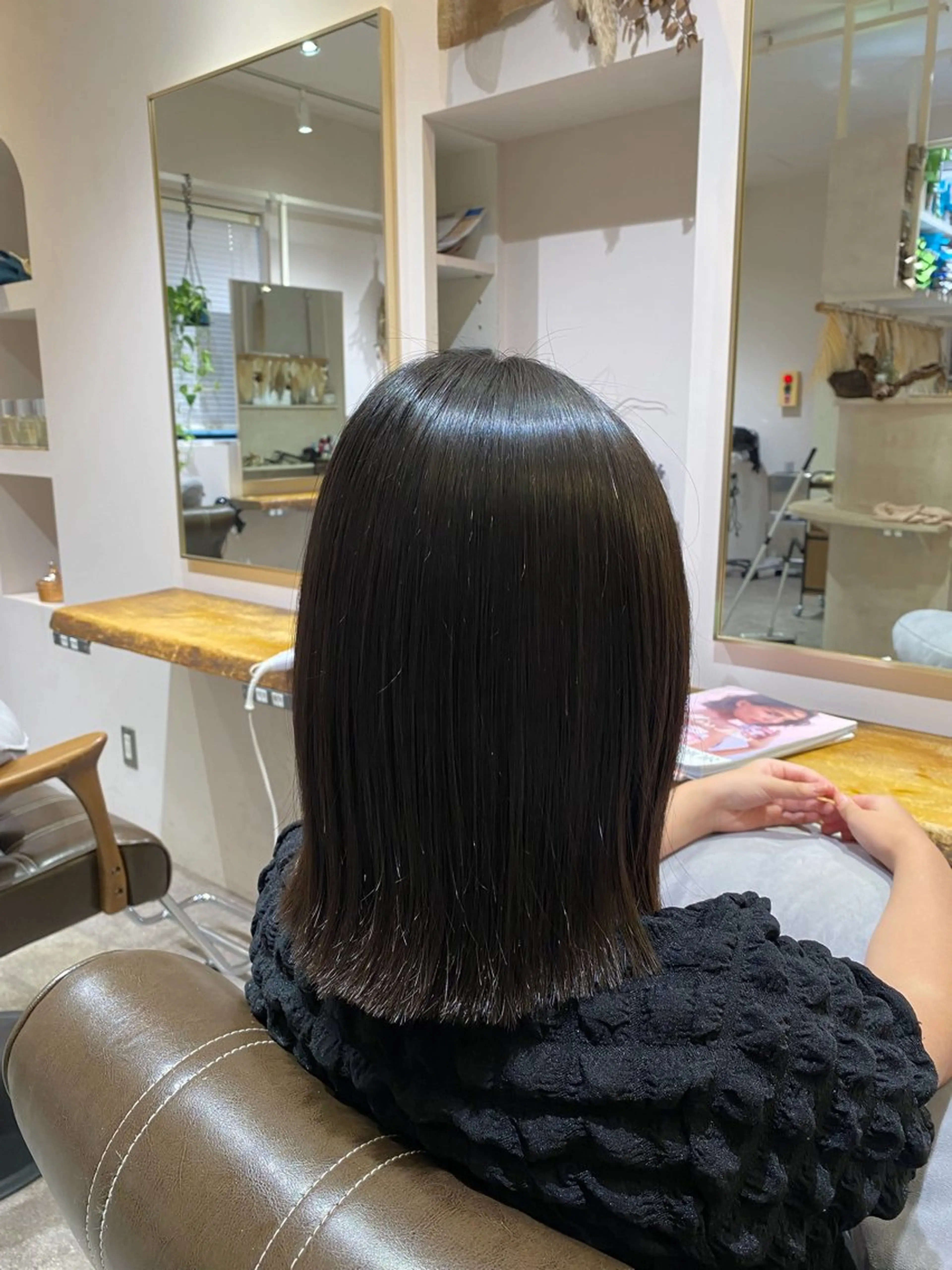 ミディアム 髪質改善 縮毛矯正 トリートメント HIRAGA MIKIのヘアスタイル