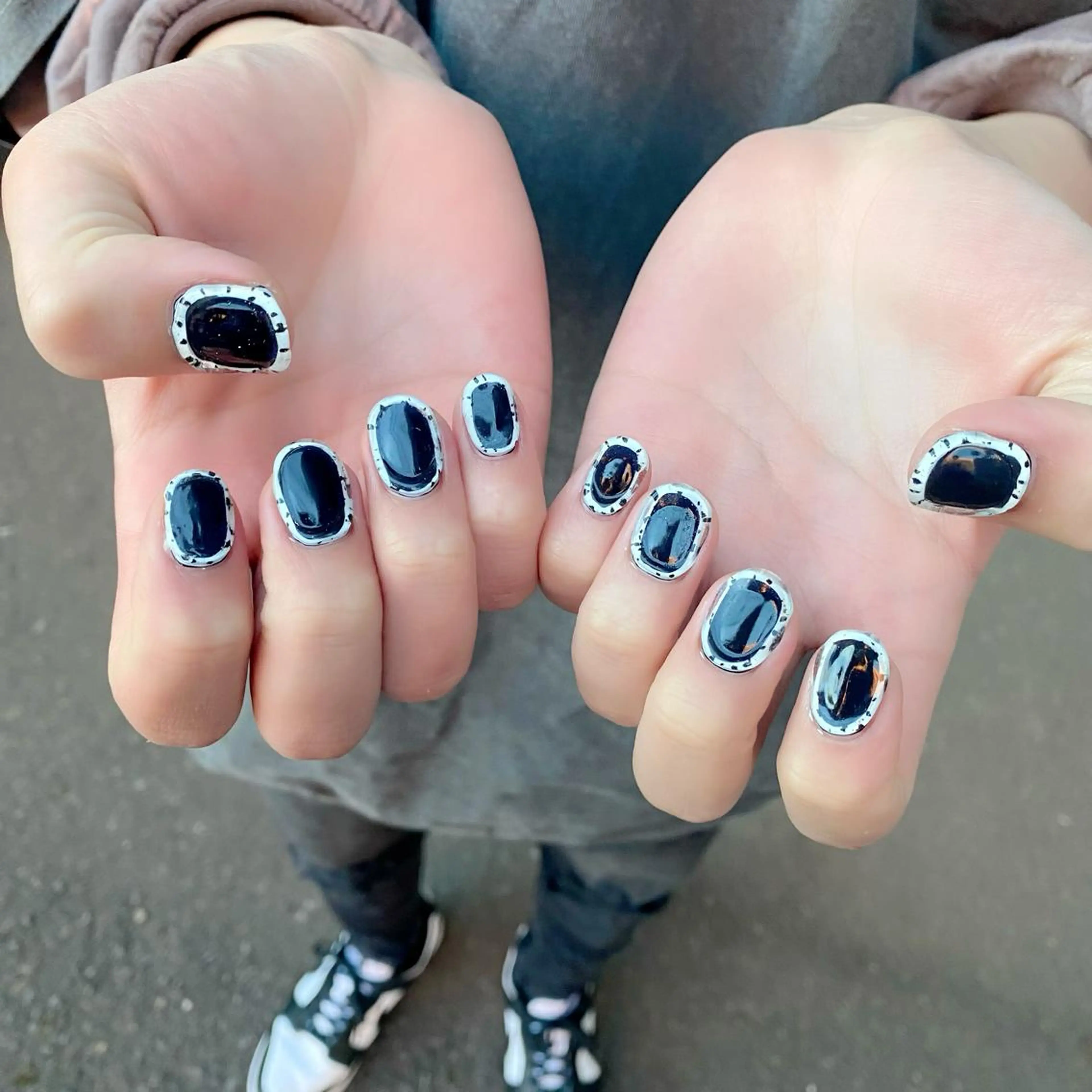 ネイル メンズネイル ぷっくりネイル 冬ネイル ハンドネイル Salon Ｋのネイルデザイン