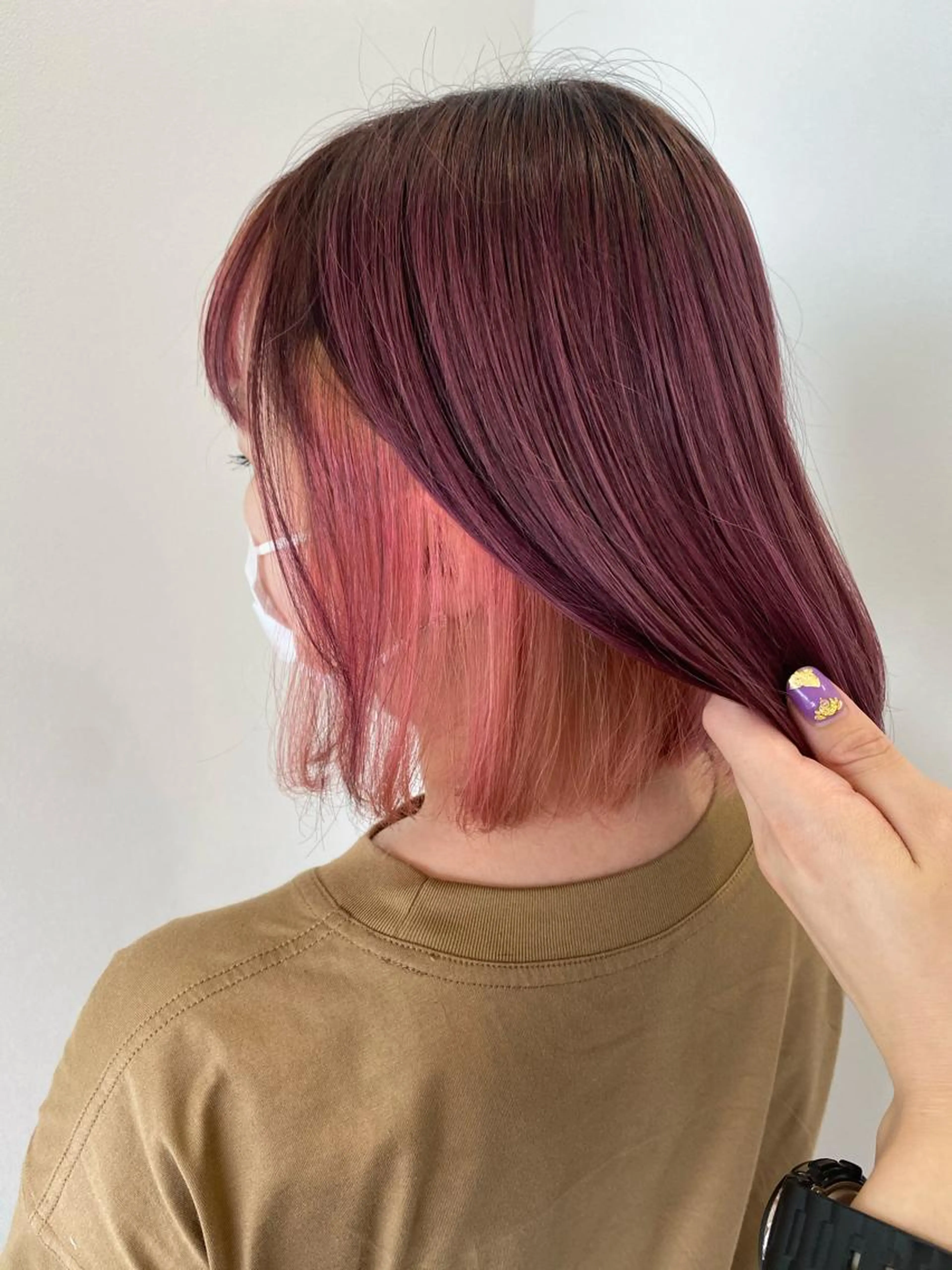 【今月限定】🌸✨似合わせカット＋イヤリングカラー部分のみブリーチ＋ポイントカラー＋トリートメントの写真