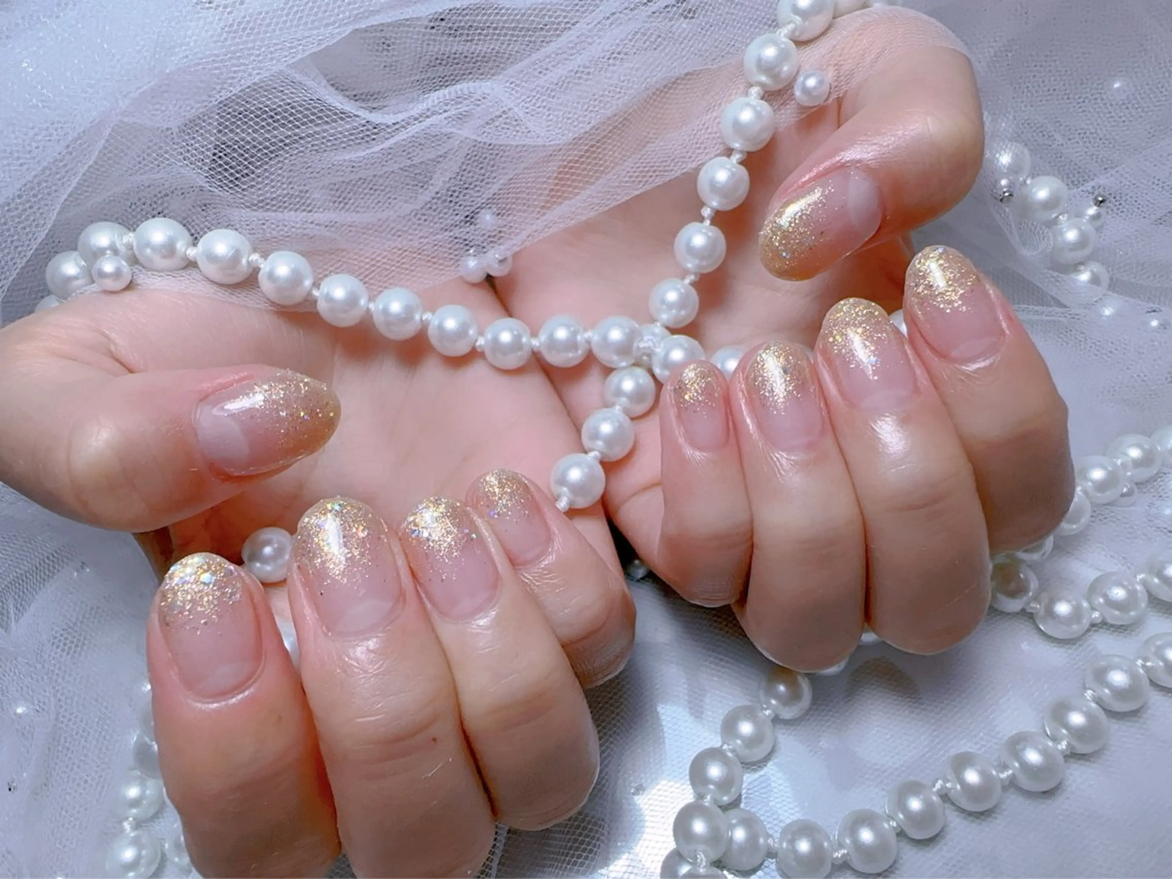 ネイル ラメ(グリッター) ラメグラデーション You&Me Miyuのネイルデザイン