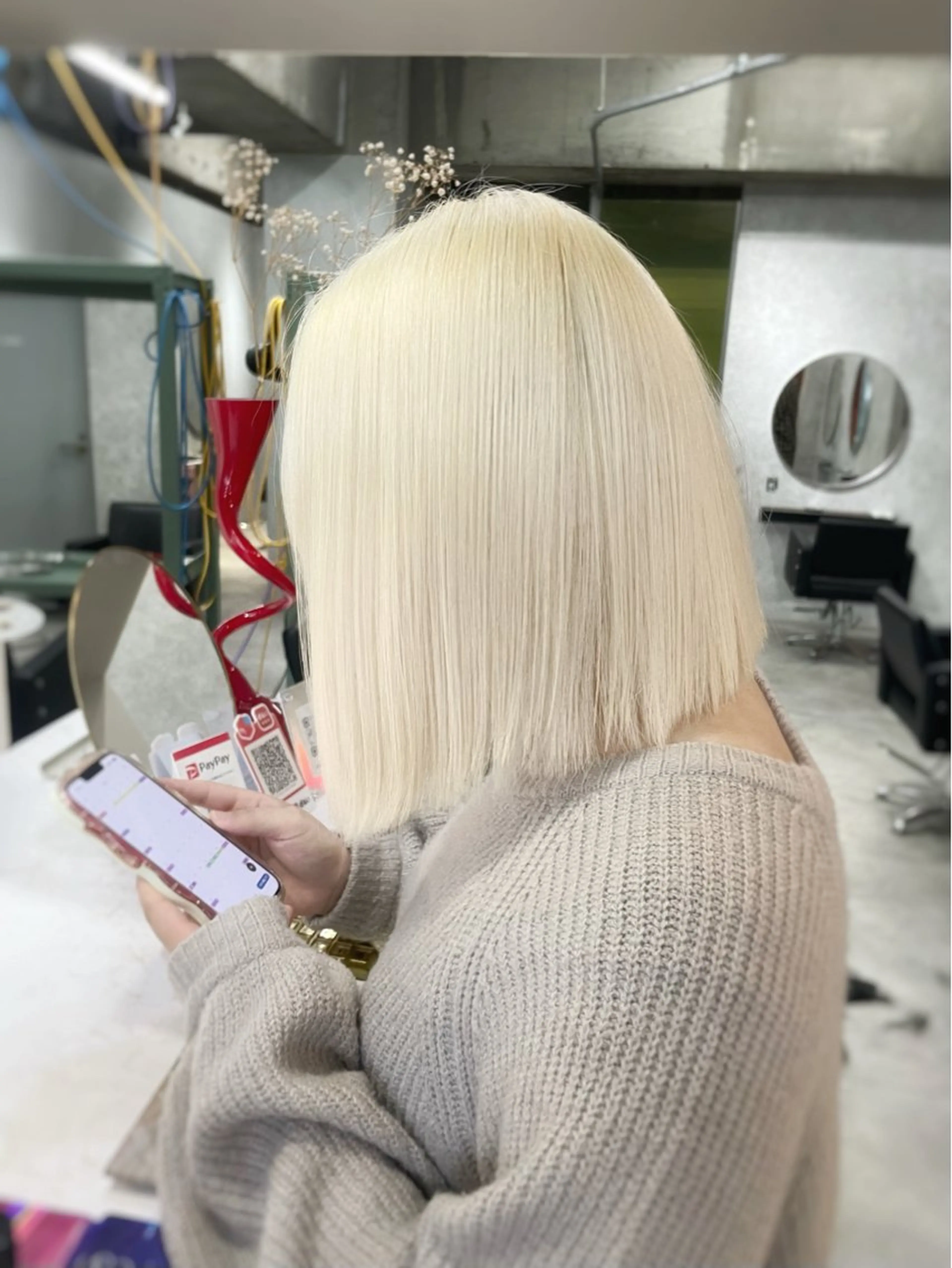 【一気に明るくしたい方🌟】2回ブリーチ+ケアカラー+ランクアップトリートメント🫧 大阪/梅田/ダブルカラーの写真