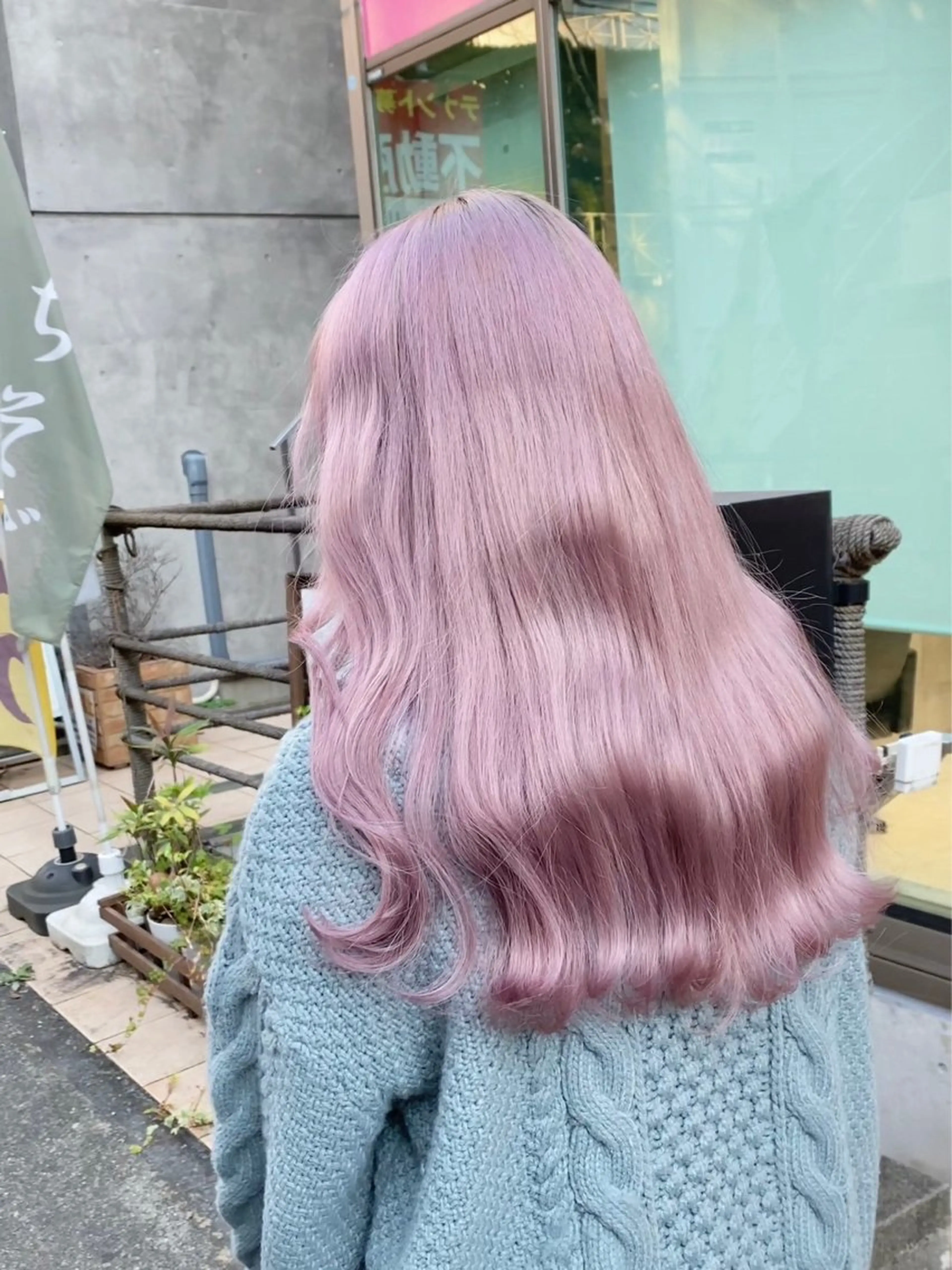 ロング カラー ヘアアレンジ メンズウルフ🐺♡ ブリーチ♡ヘアメ🎀のヘアスタイル