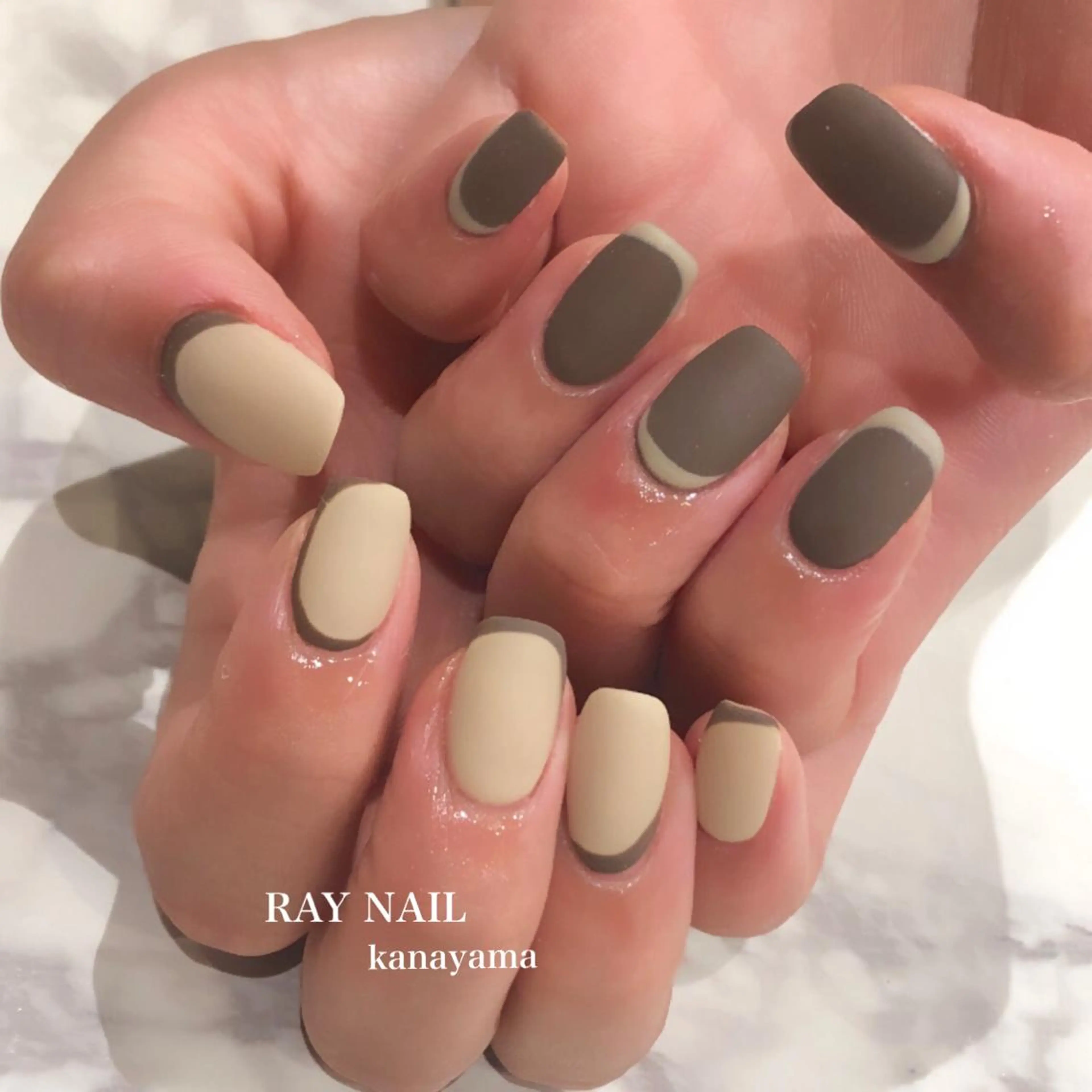 ネイル マットネイル Arowa 伊田のネイルデザイン