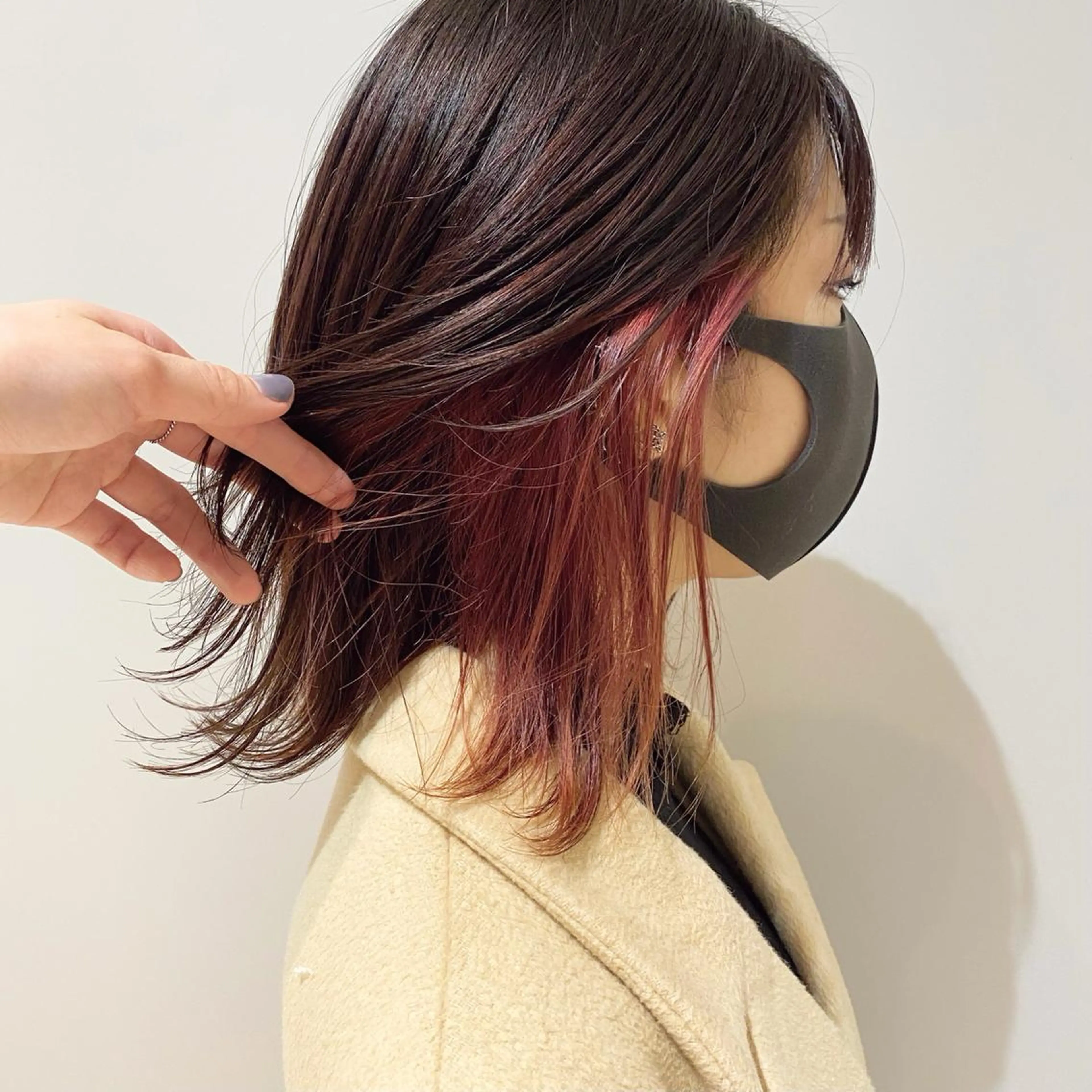 ショート カラー インナーカラー ピンクカラー ボブ/salut町田 🧡kanaのヘアスタイル