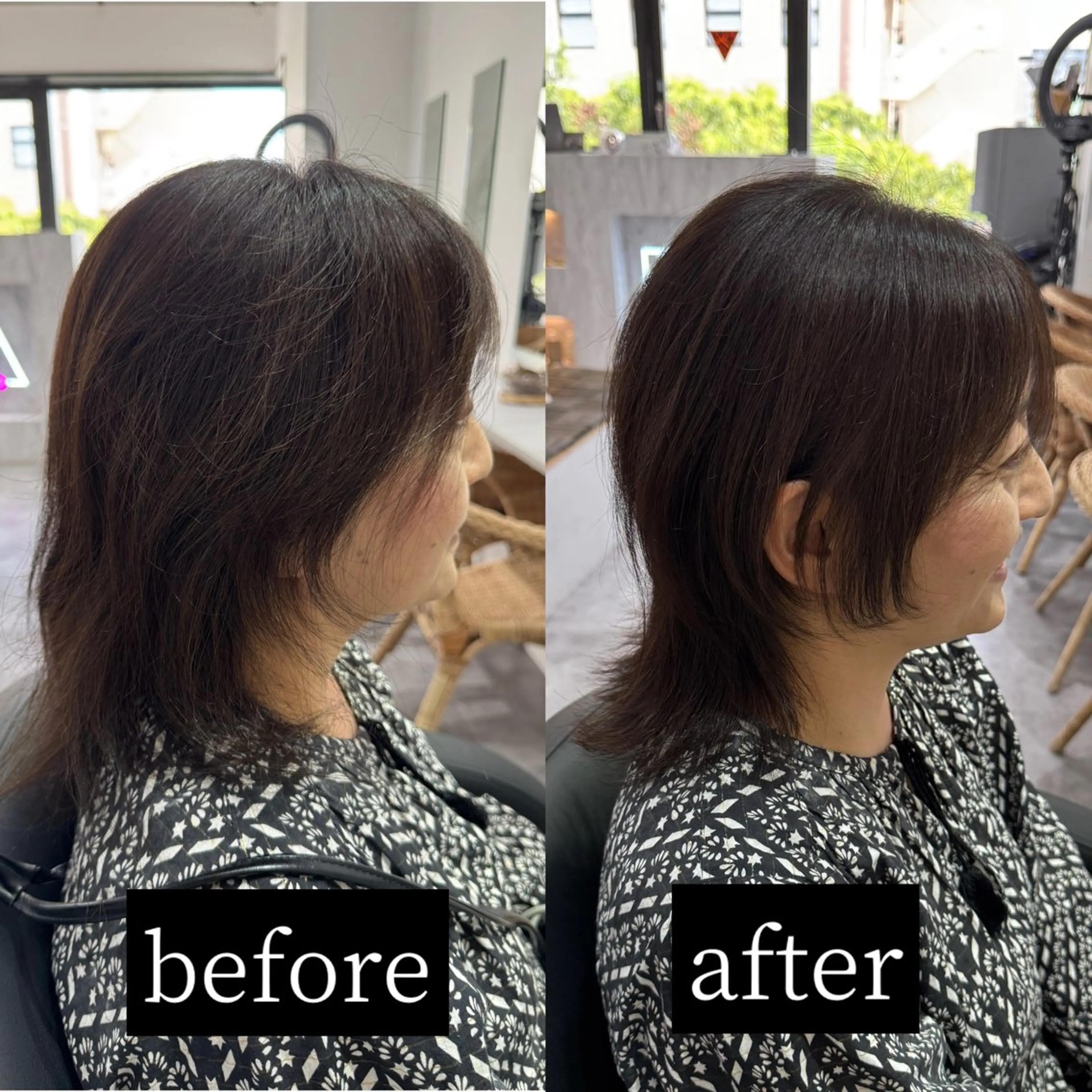 ショート カット 大船🫧ハイライト ボブ🫧持田樹のヘアスタイル