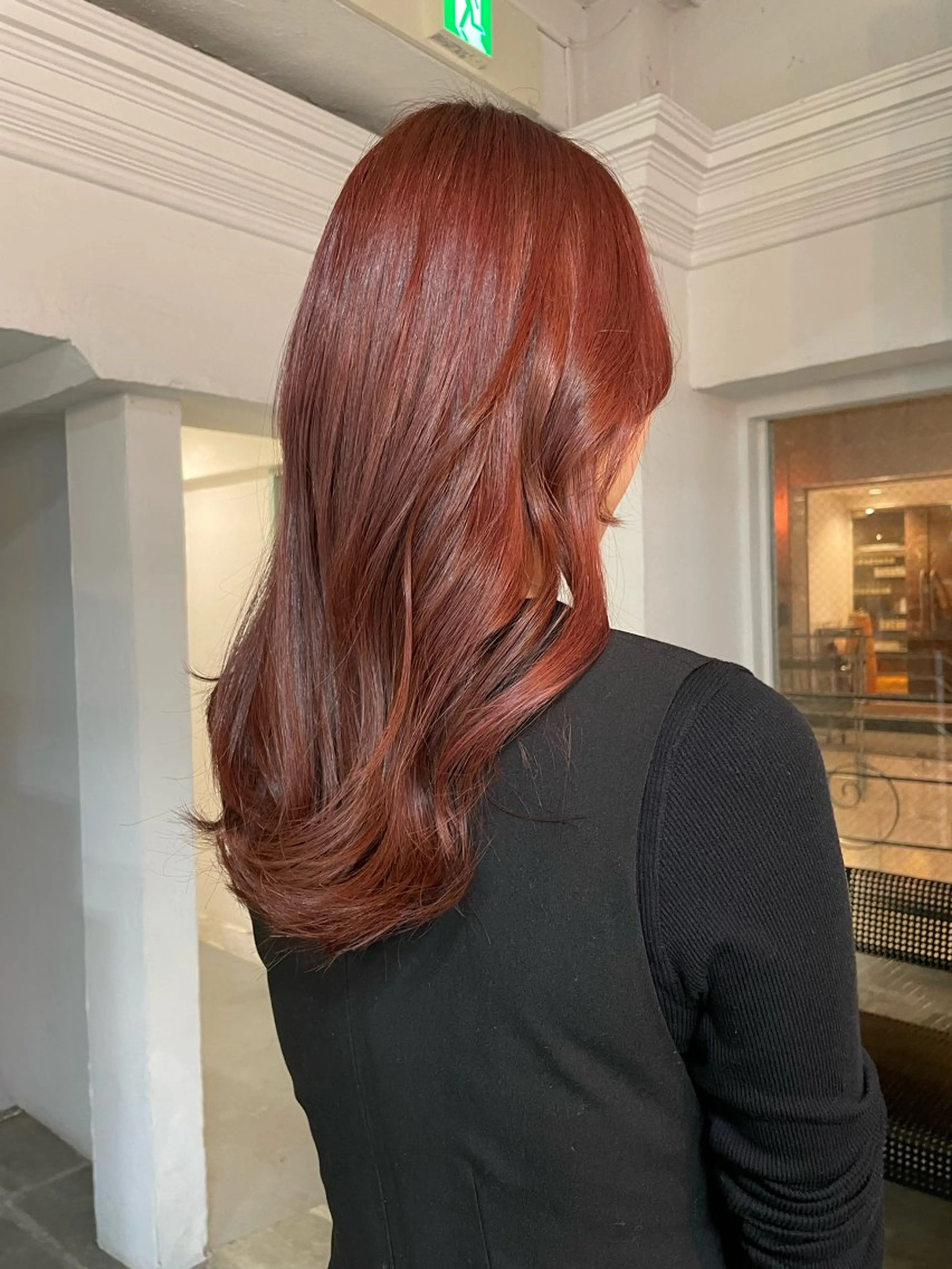 セミロング カラー カット ヘアカラー トリートメント 平 ちひろのヘアスタイル