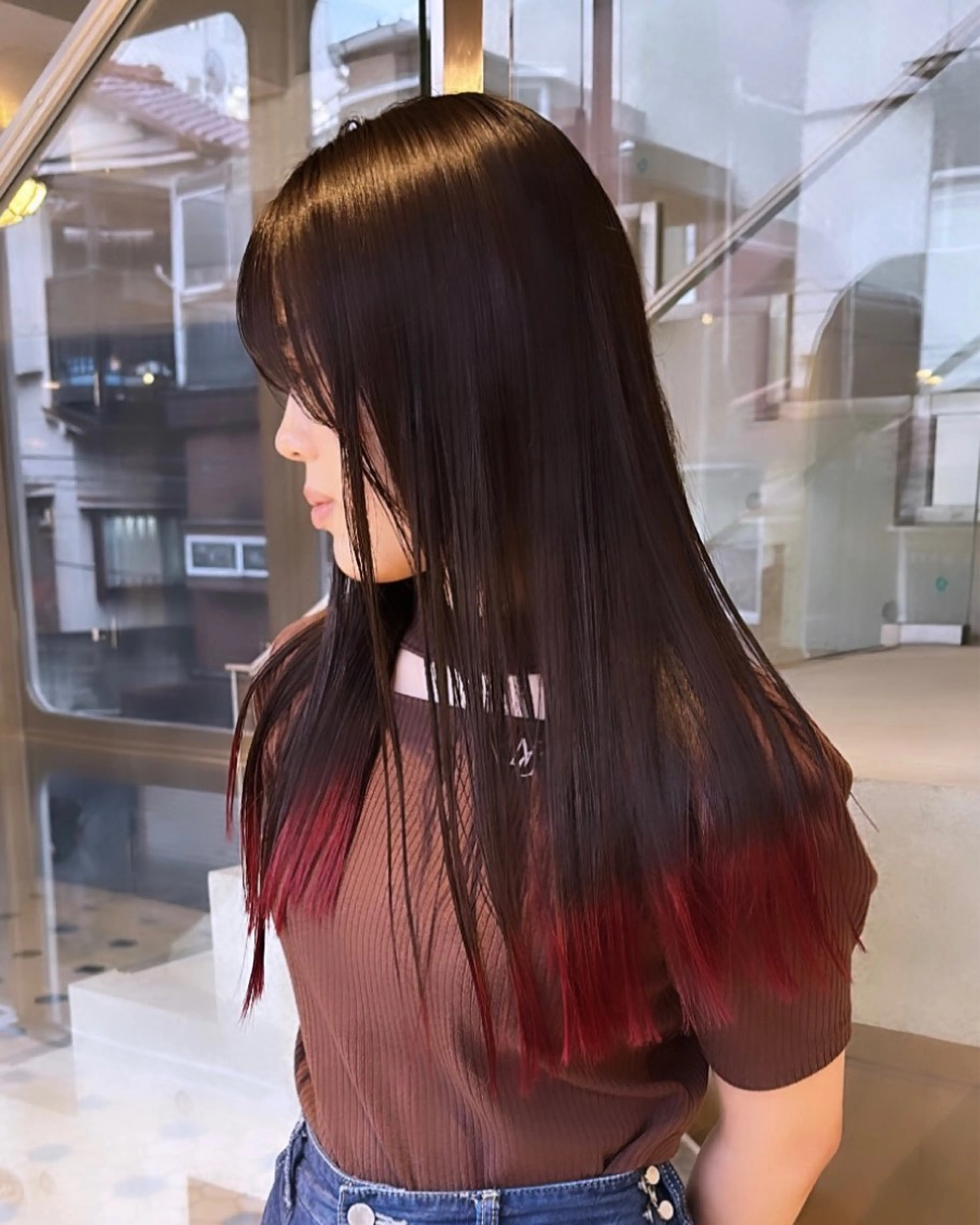 ロング カラー ササキカズマ〻透明感 〻色落ち〻赤み消しのヘアスタイル