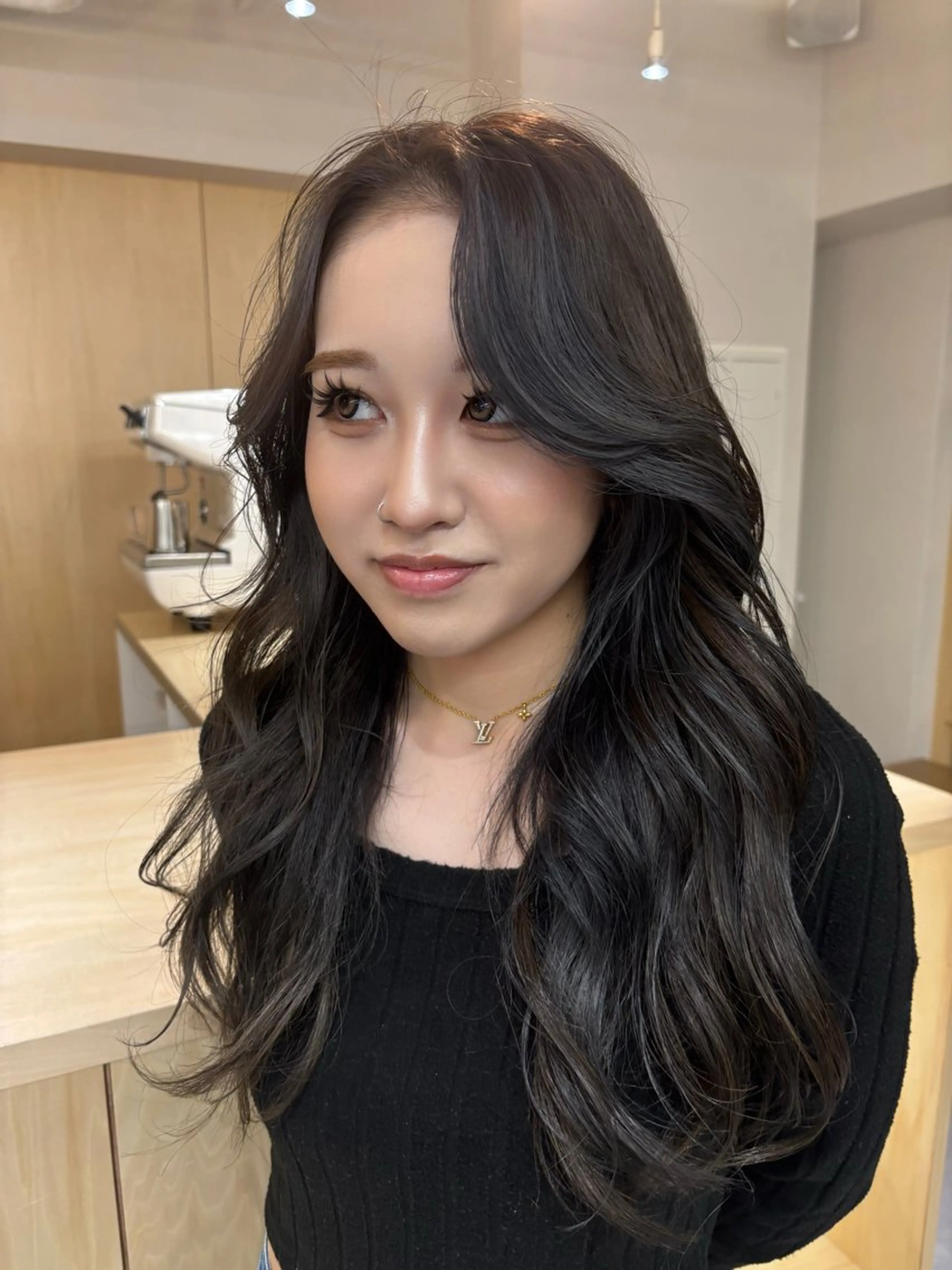 ロング ボブ/ベージュ /MIYUのヘアスタイル