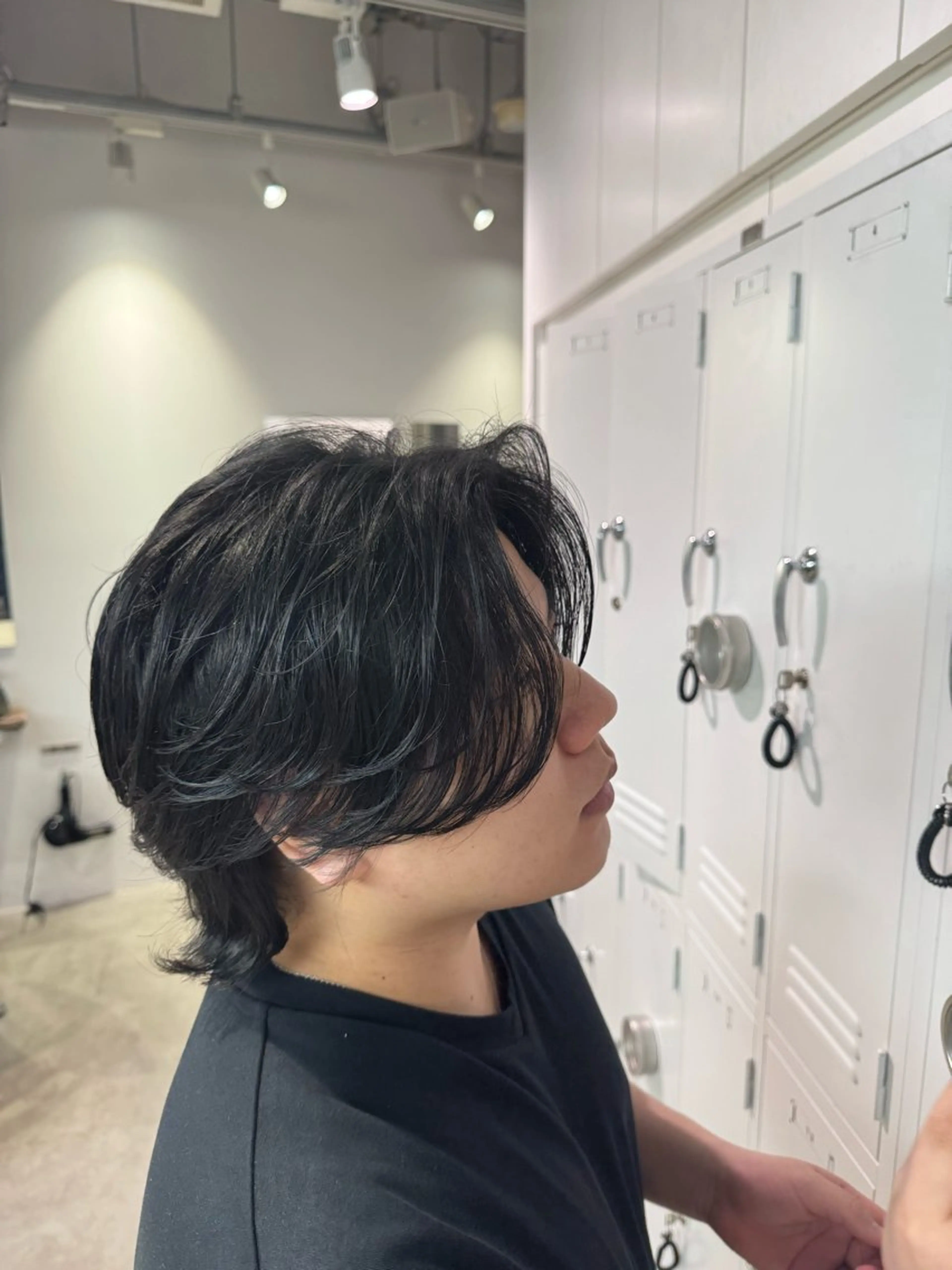 パーマ メンズ センターパート カット パーマ fifth天神/末廣 和也のヘアスタイル