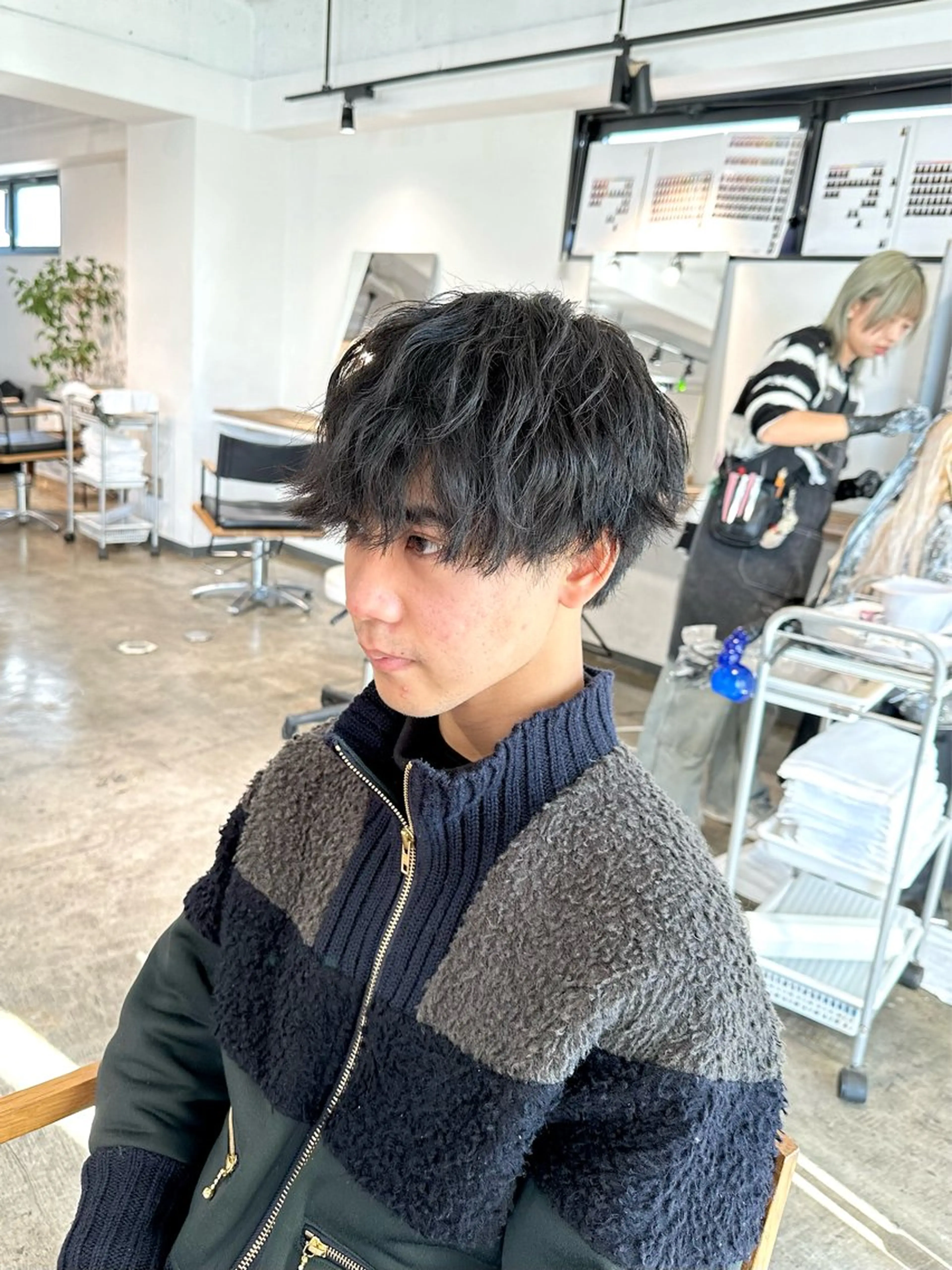 メンズ ビジネス マッシュ メンズパーマ ツーブロック カット 骨格補正施術/メンズ 専門美容師/YUYAのヘアスタイル