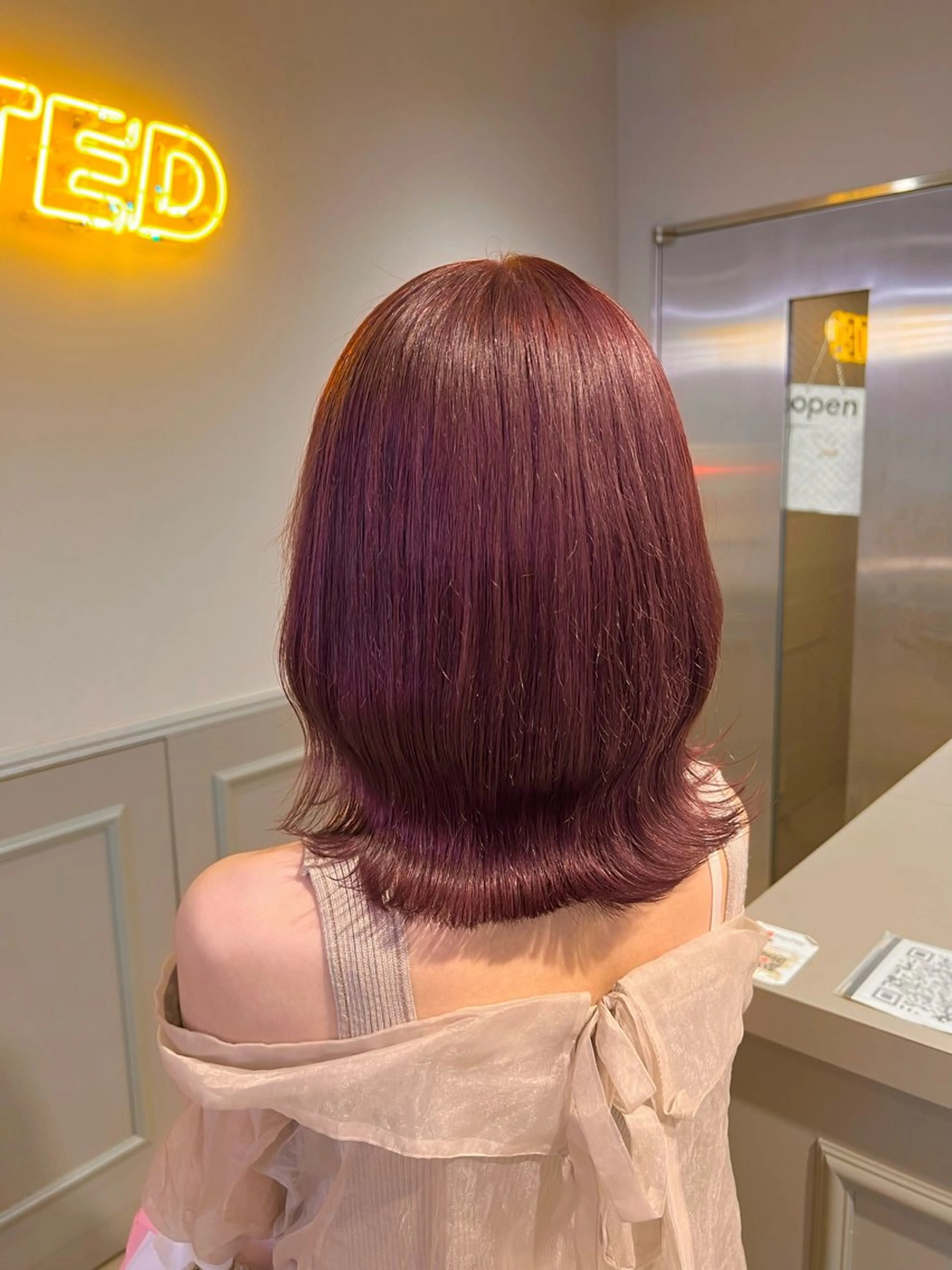 セミロング 💖札幌カラー 指名No.1💖玲奈のヘアスタイル