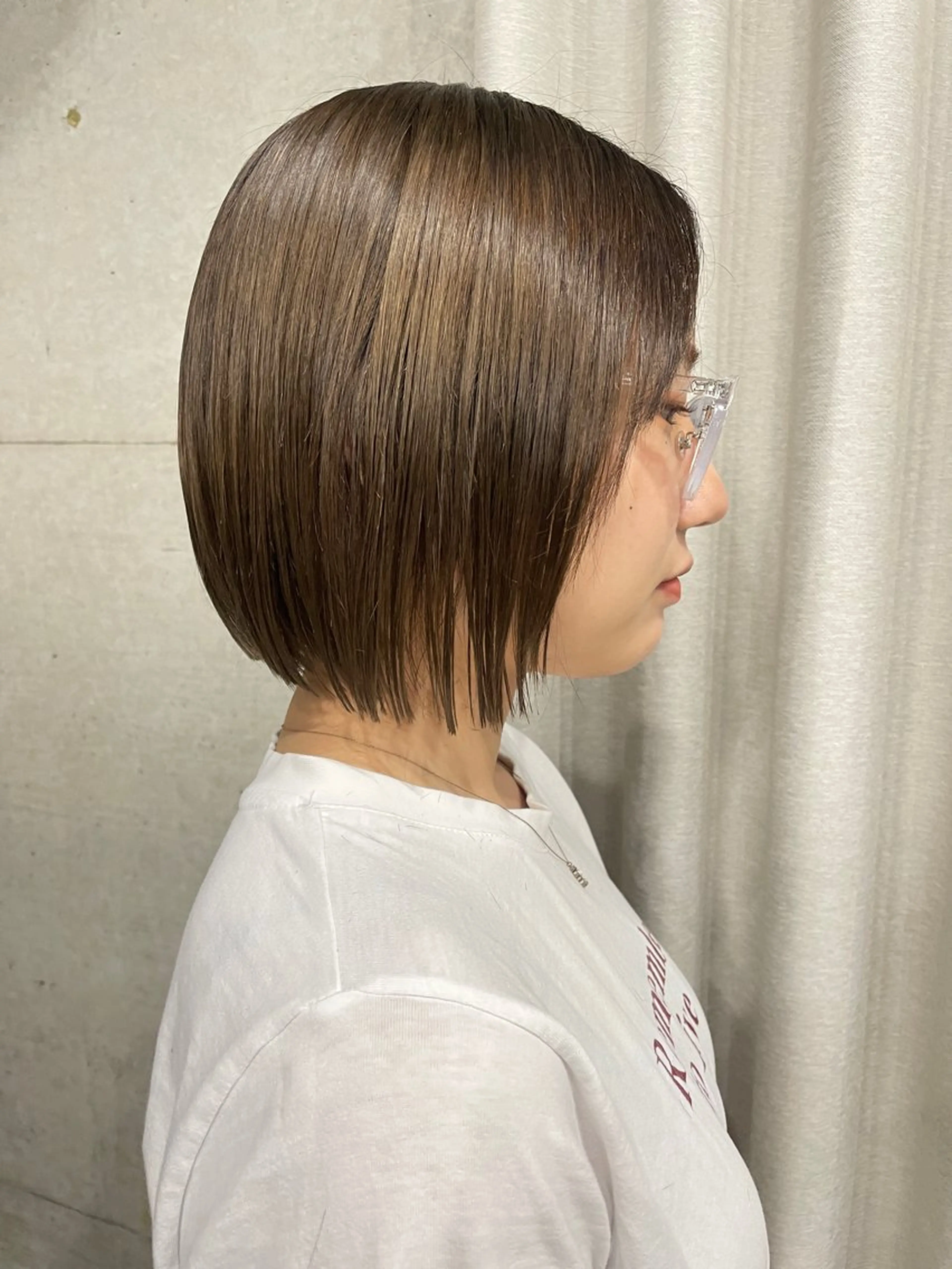 ミディアム カラー カット ヘアカラー トリートメント 表参道🌿赤み消し カラー/チナツのヘアスタイル