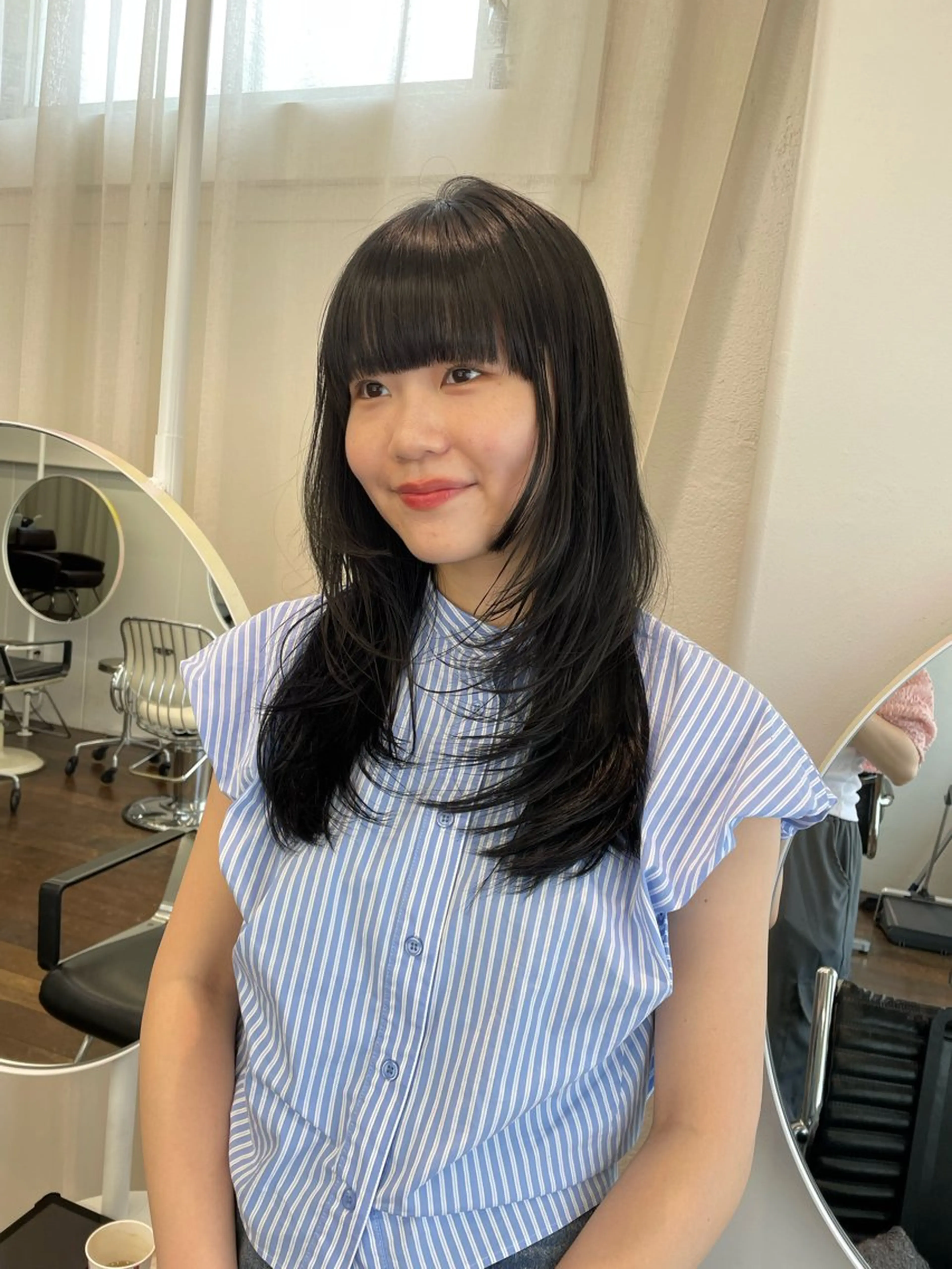 ロング カラー カット ヘアカラー トリートメント レイヤーカット🎀 kanaのヘアスタイル