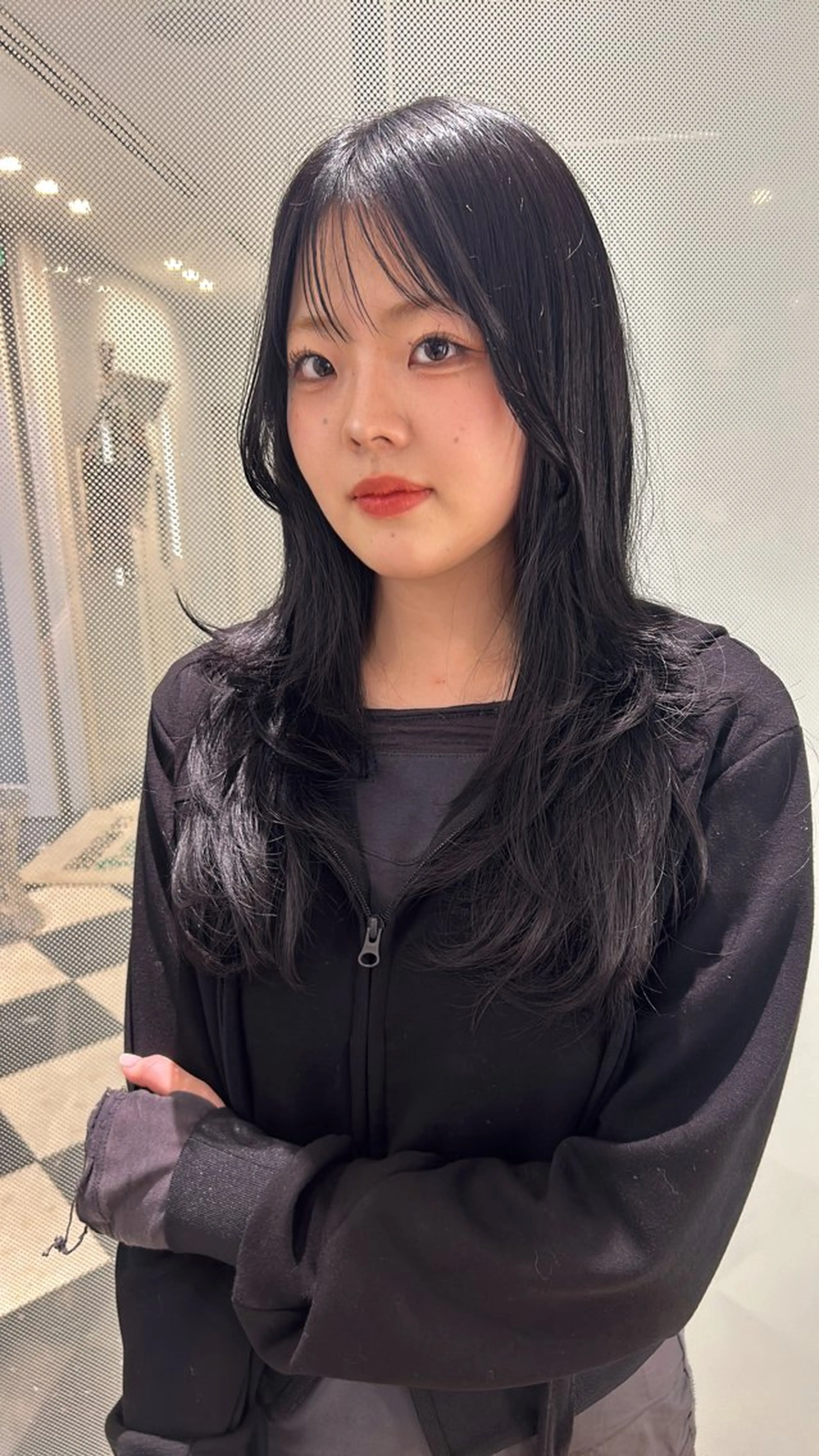 ロング レイヤーカット 高山沙来/ストレート パーマ特化/縮毛矯正のヘアスタイル