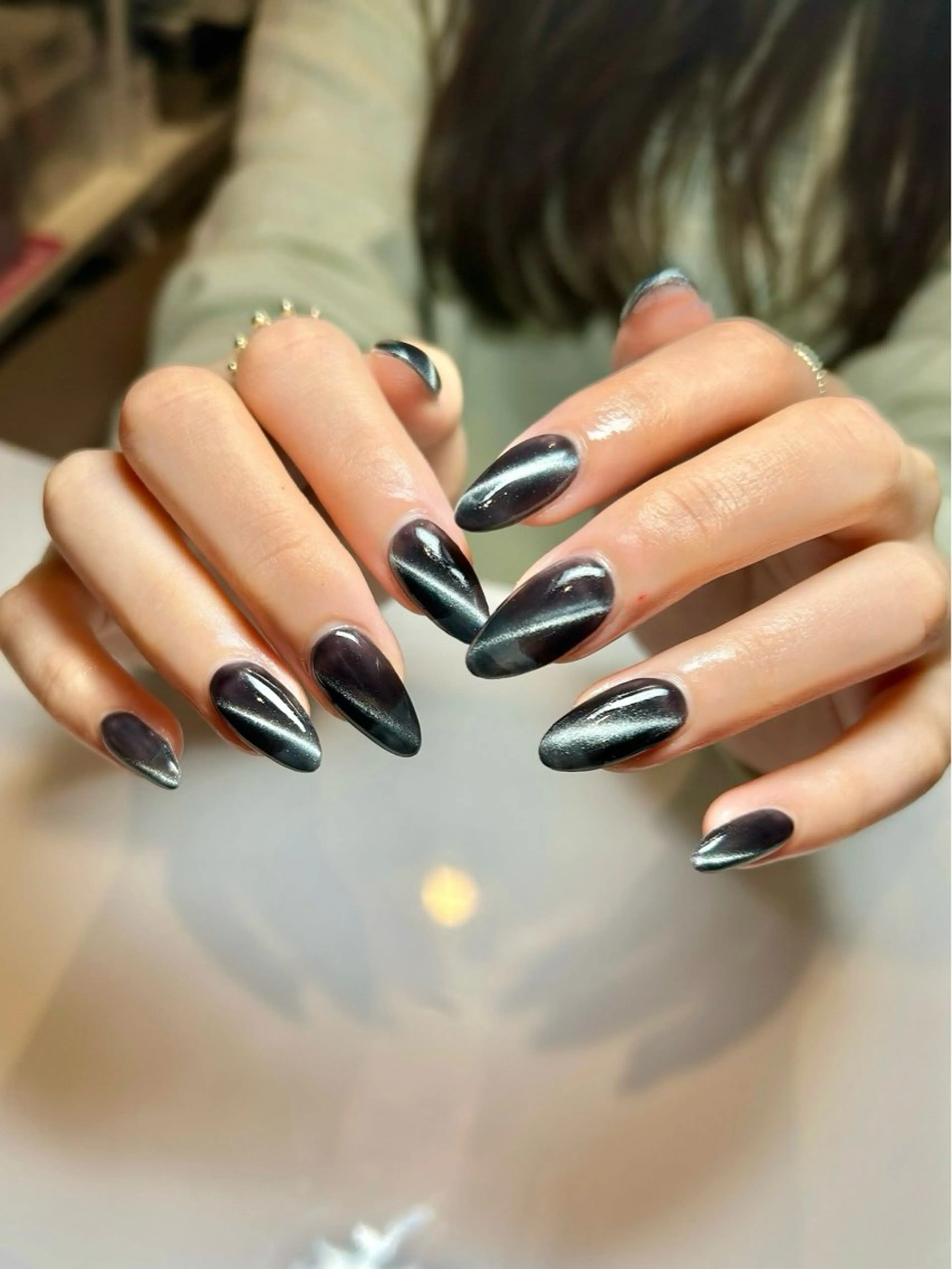 ネイル マグネットネイル ハンドネイル welina Miyukiのネイルデザイン