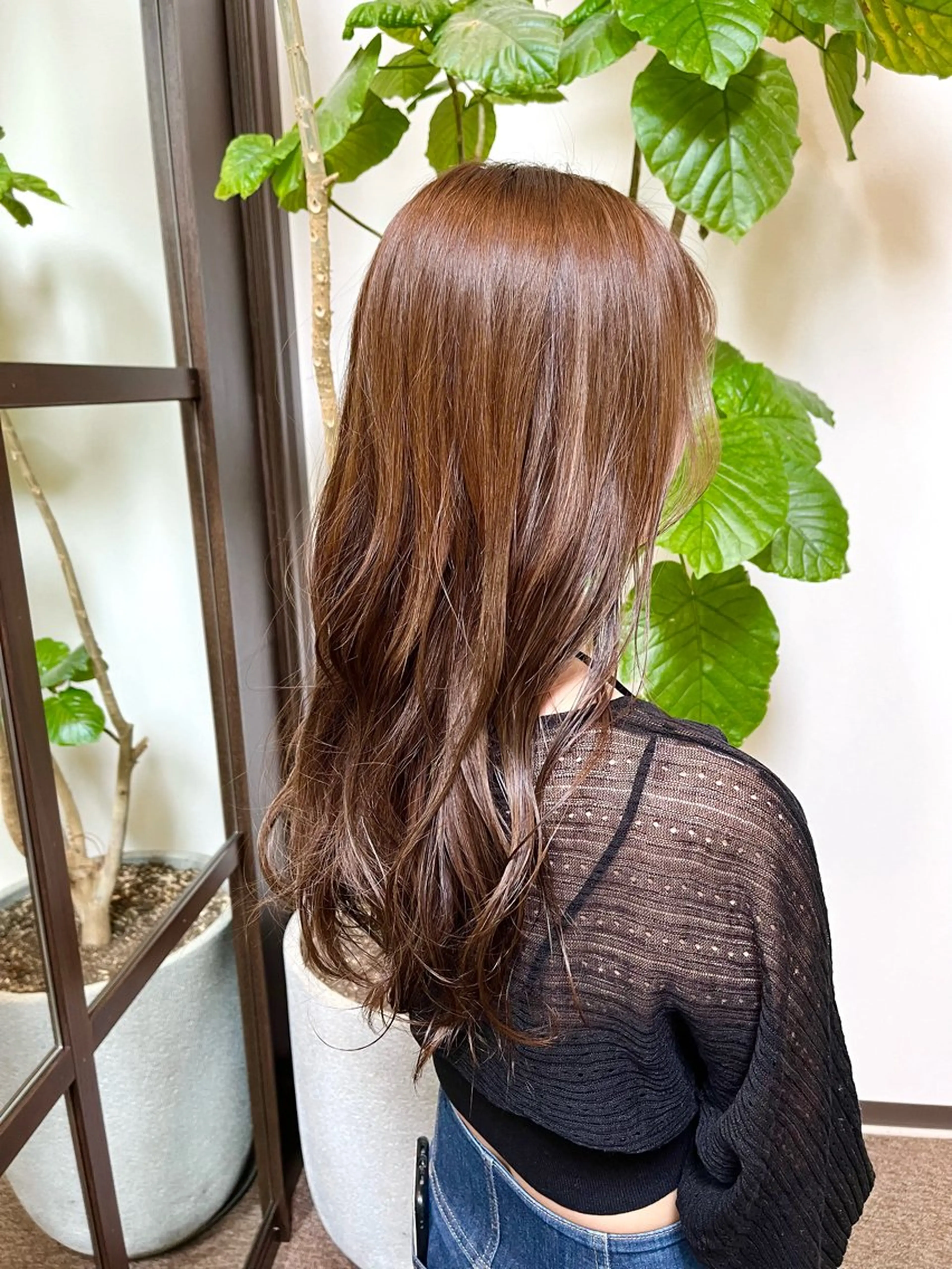ロング 赤み消しカラー 🩵かりんのヘアスタイル