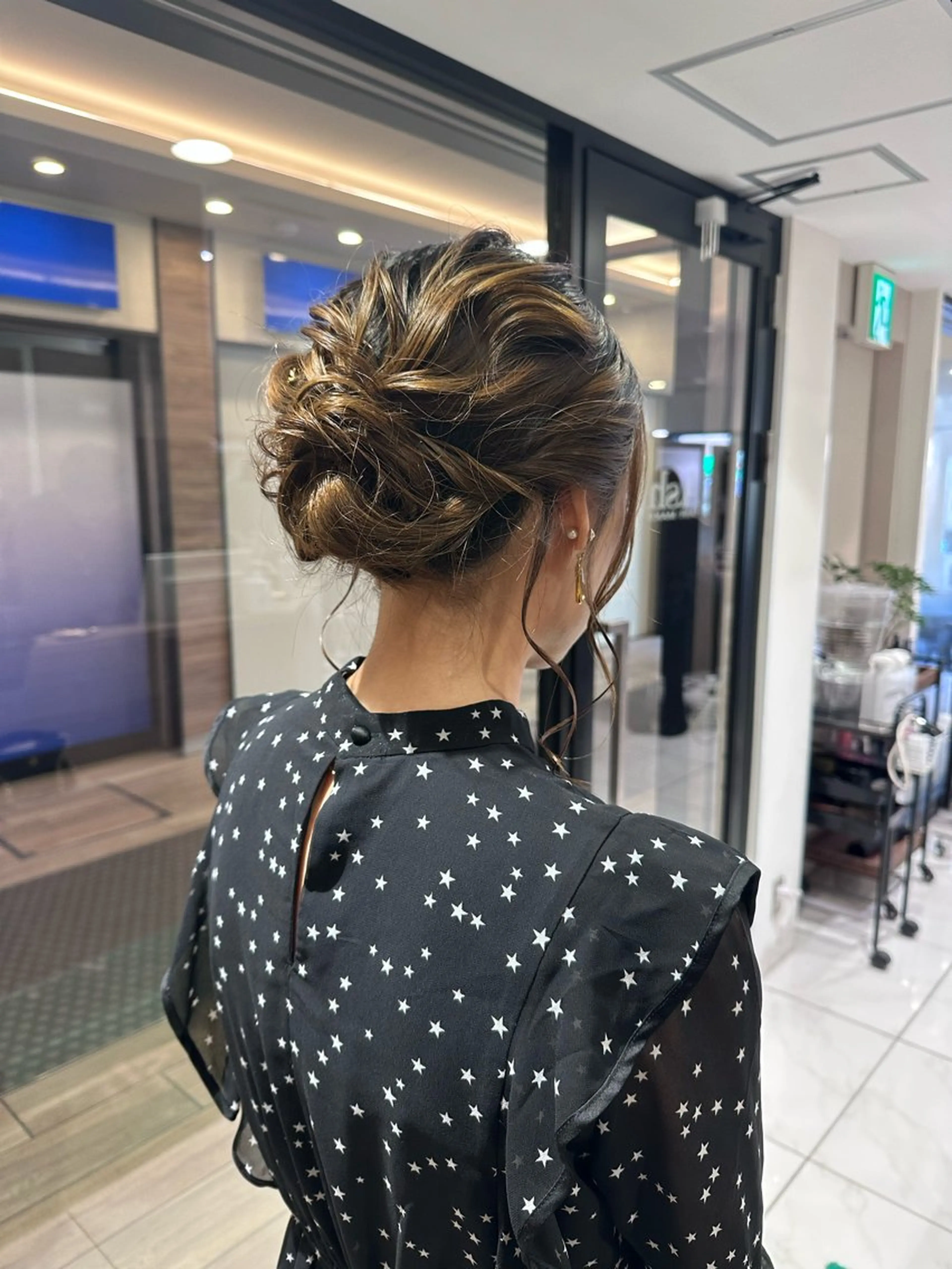 セミロング ヘアアレンジ ヘアセット/メンズ パーマChihoのヘアスタイル