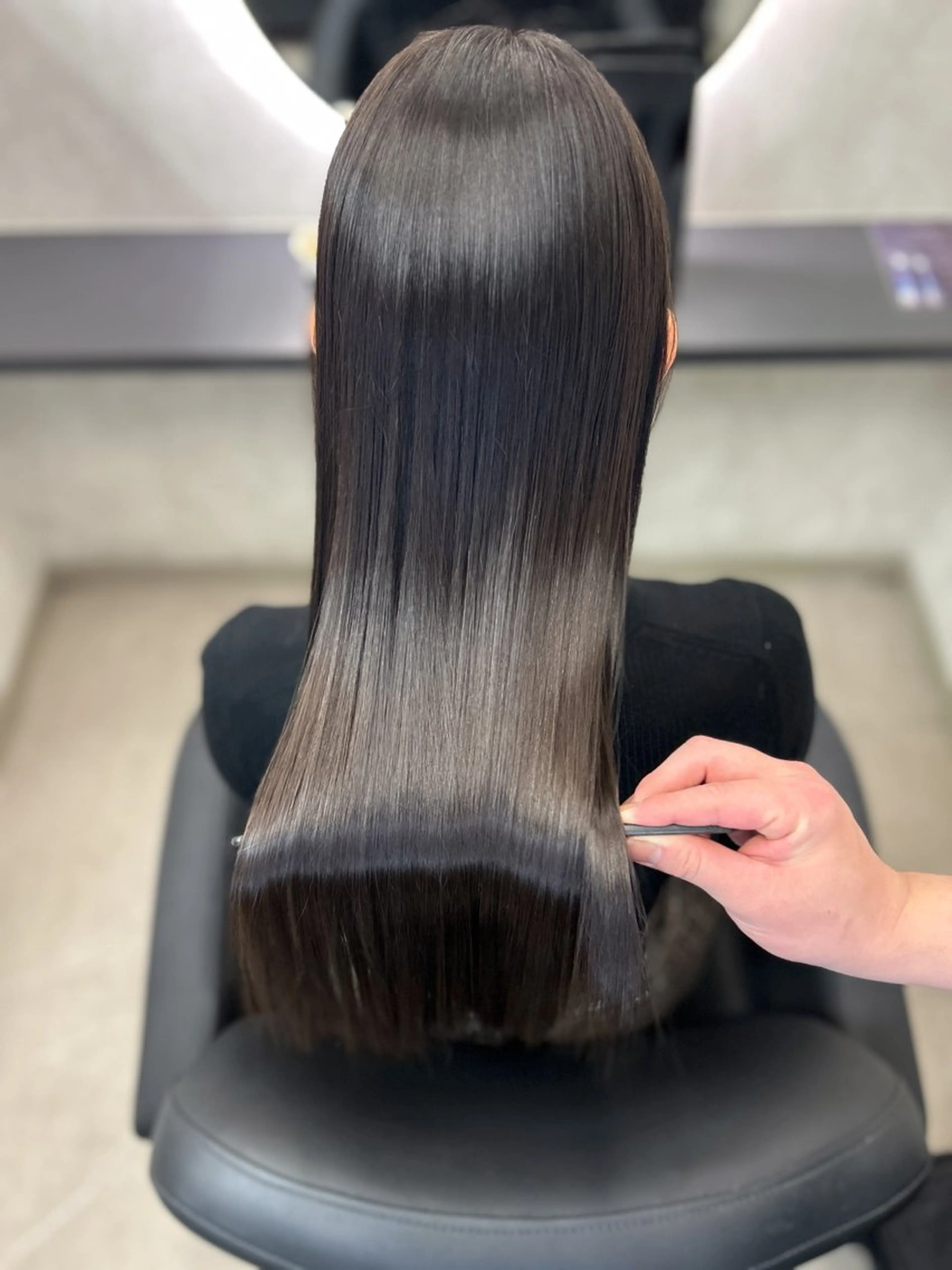 ✂️カット+🌈カラー+🌟美髪髪質改善+ダメージ補修トリートメントの写真