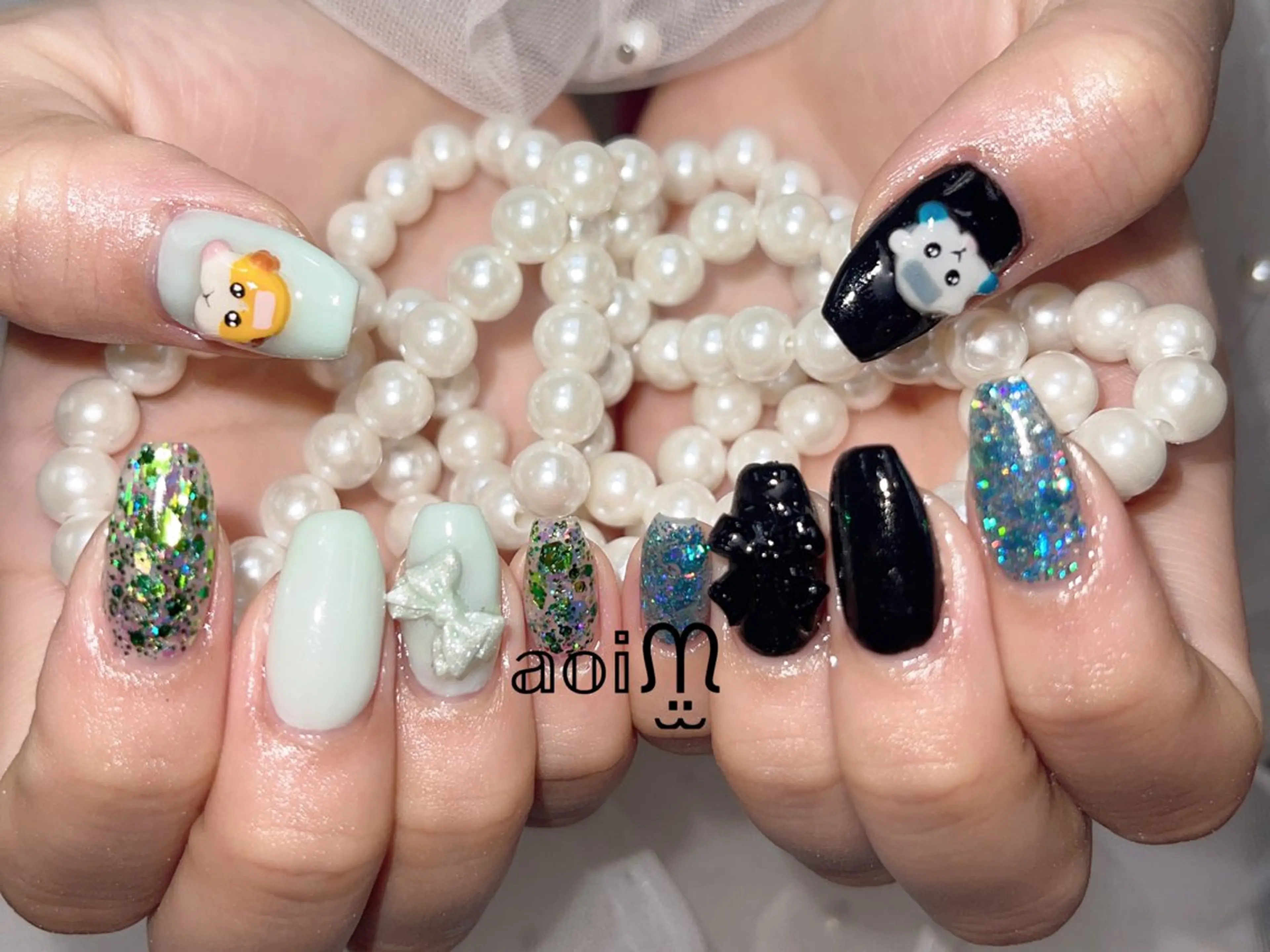 ネイル 持ち込み 葵うさぎ AIのネイルデザイン