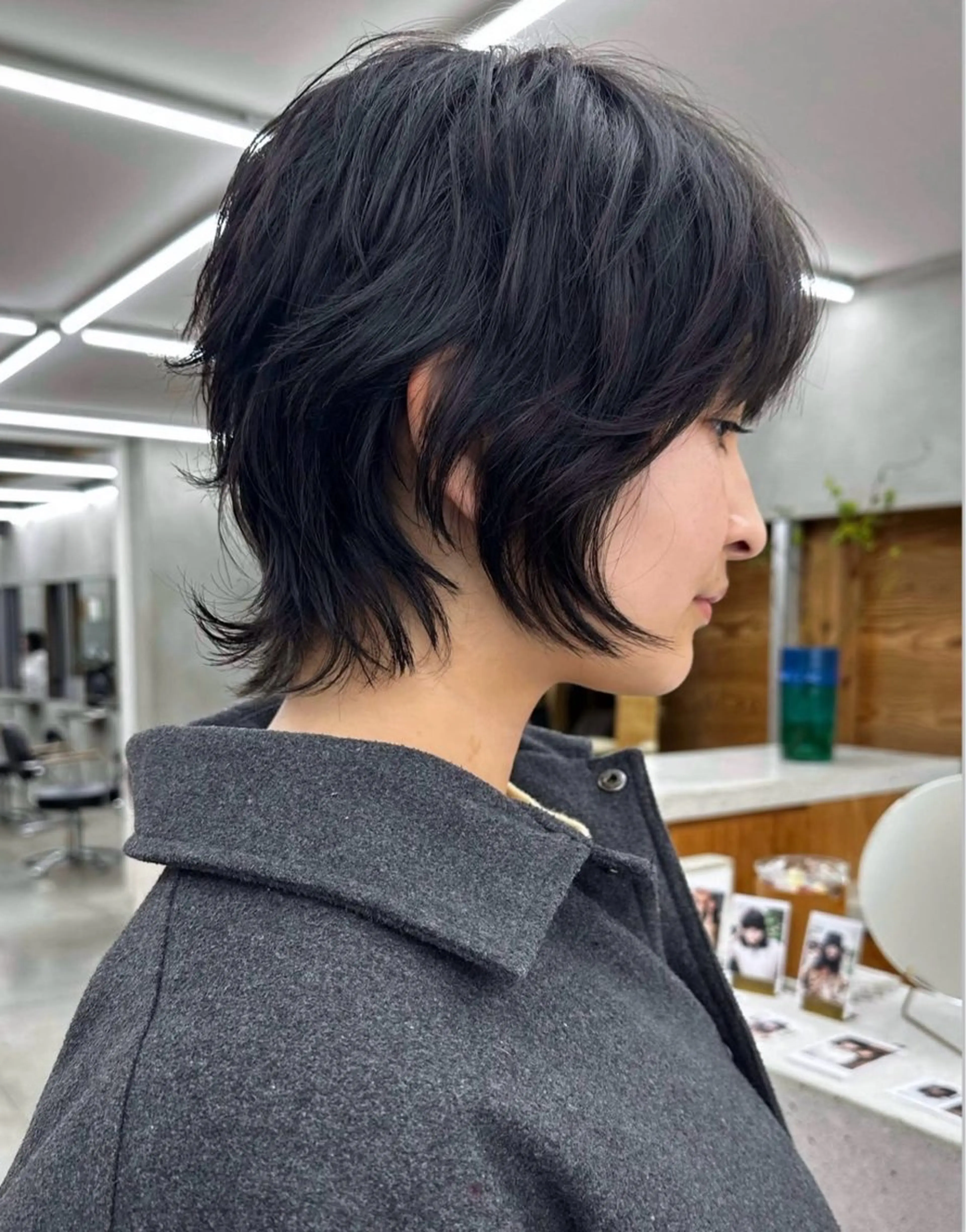 ショート カラー ショートレイヤー 顔まわりレイヤー ハイレイヤー レイヤーカット ショートヘア カット ヘアカラー パーマ /レイヤー 榛地渉馬 /矢場町のヘアスタイル