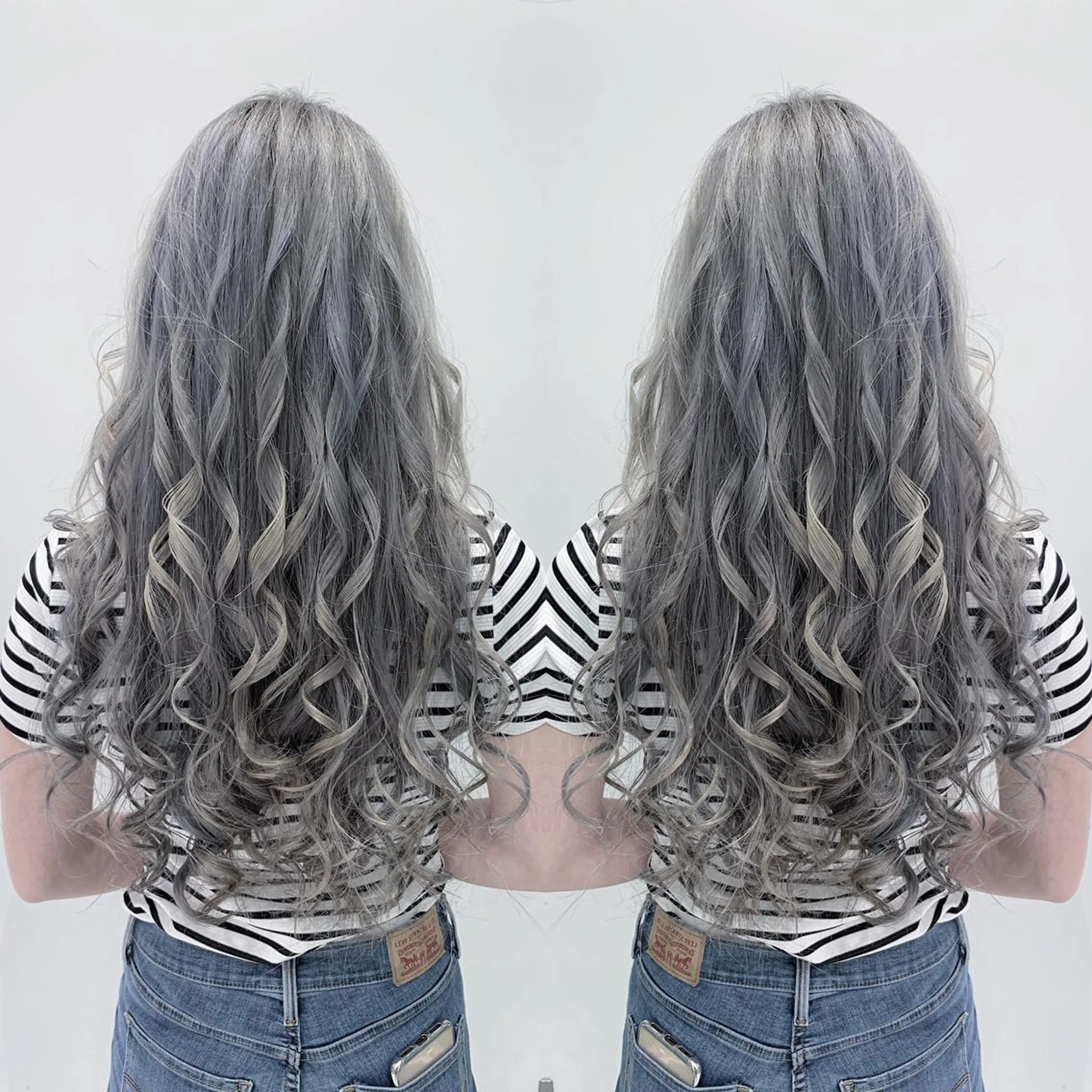 ロング カラー グレージュ カット ヘアカラー トリートメント N° jillva ♦️川端裕司♦️のヘアスタイル