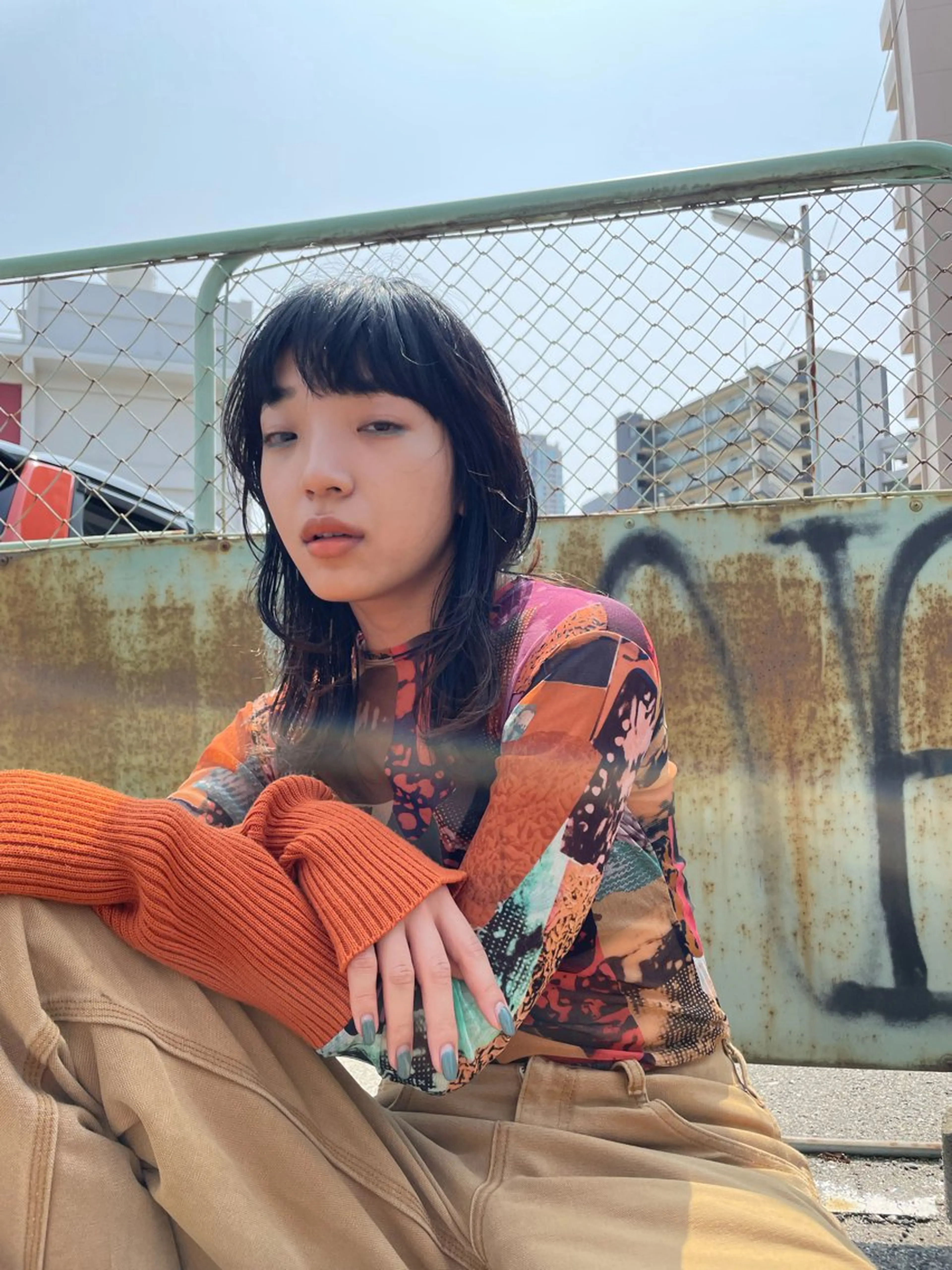 ミディアム カラー パーマ ヘアアレンジ メンズ メンズウルフカット ウルフカット カット ヘアカラー トリートメント tatsumi/ボブ ウルフ/レイヤーのヘアスタイル