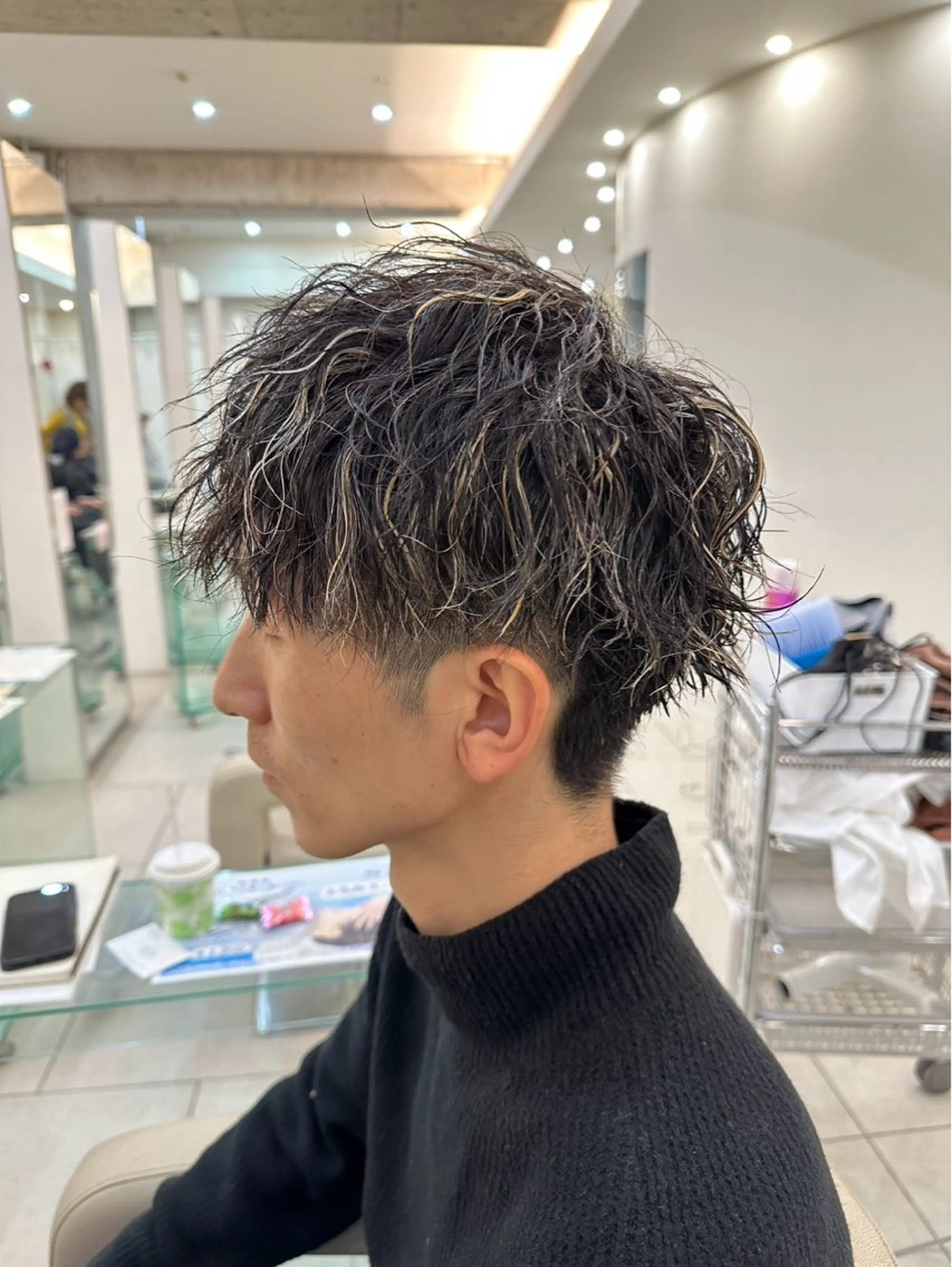 メンズカット+パーマの写真