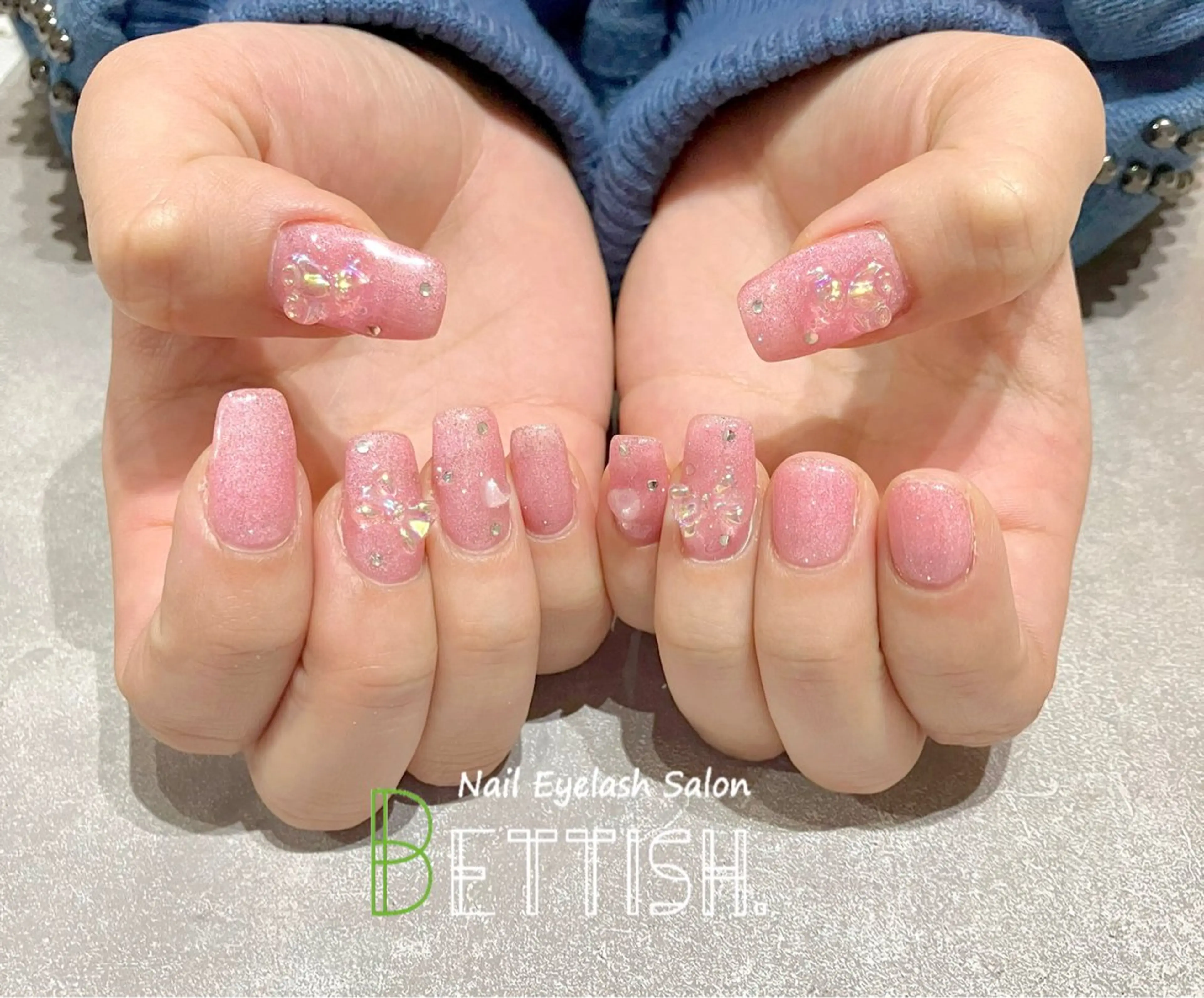 ネイル ハート リボン ハンドネイル BETTISH. KUMIKO☺︎︎のネイルデザイン