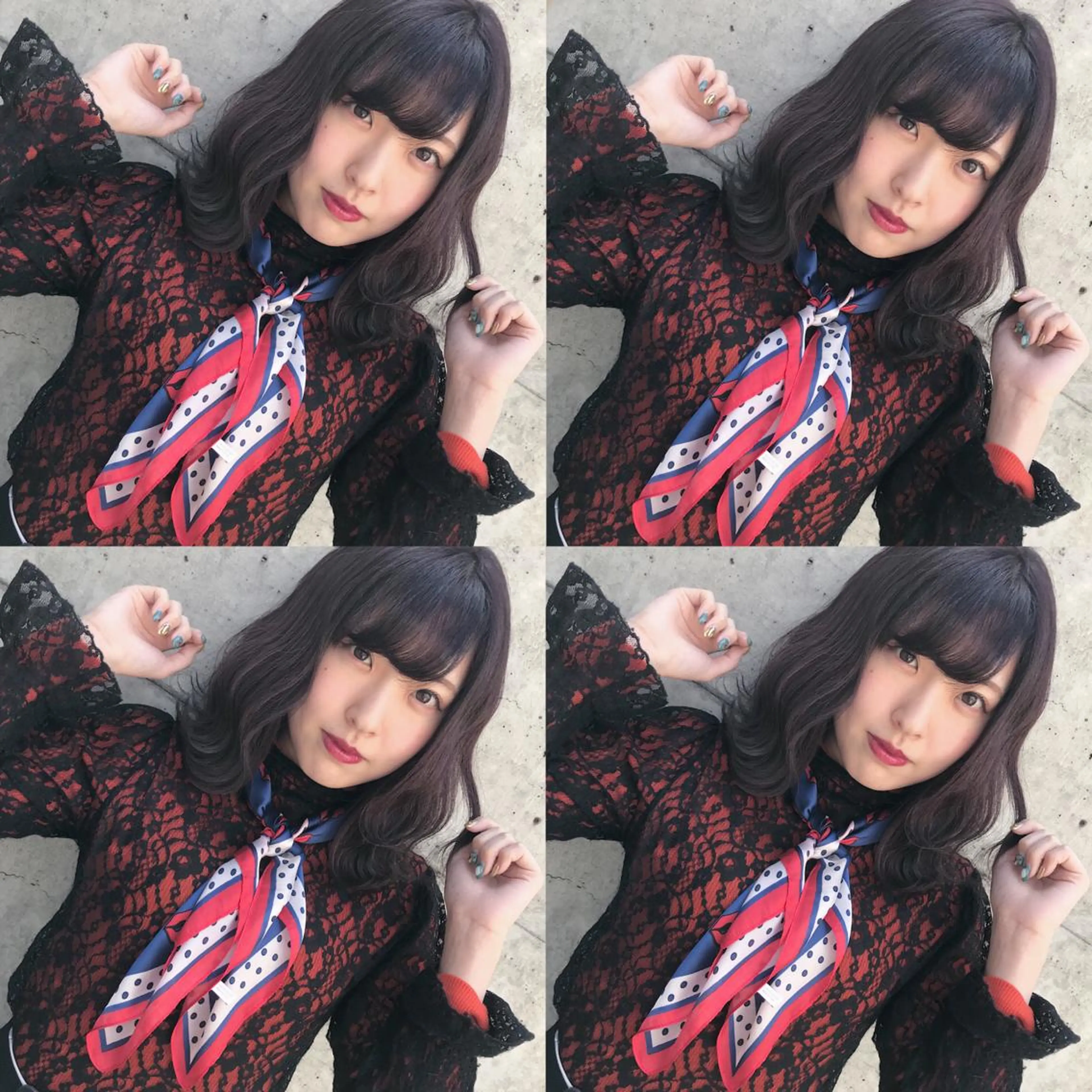 ミディアム カラー ヘアアレンジ ヘアカラー トリートメント TAKUMAブリーチ /切りっぱなし🪽のヘアスタイル