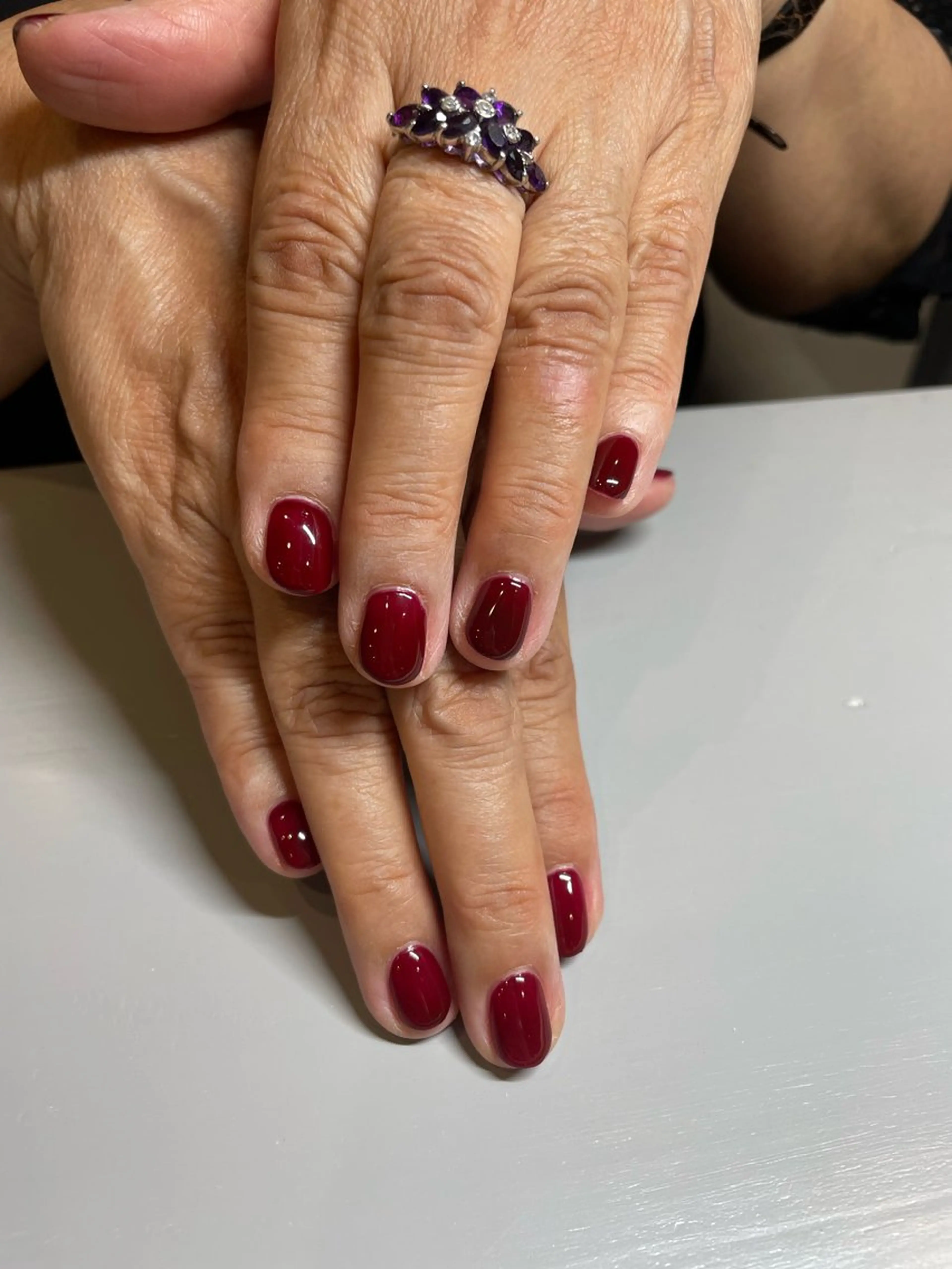 ネイル ボルドー ハンドネイル the 25 Nail所属・tanaka 25nailのネイルデザイン