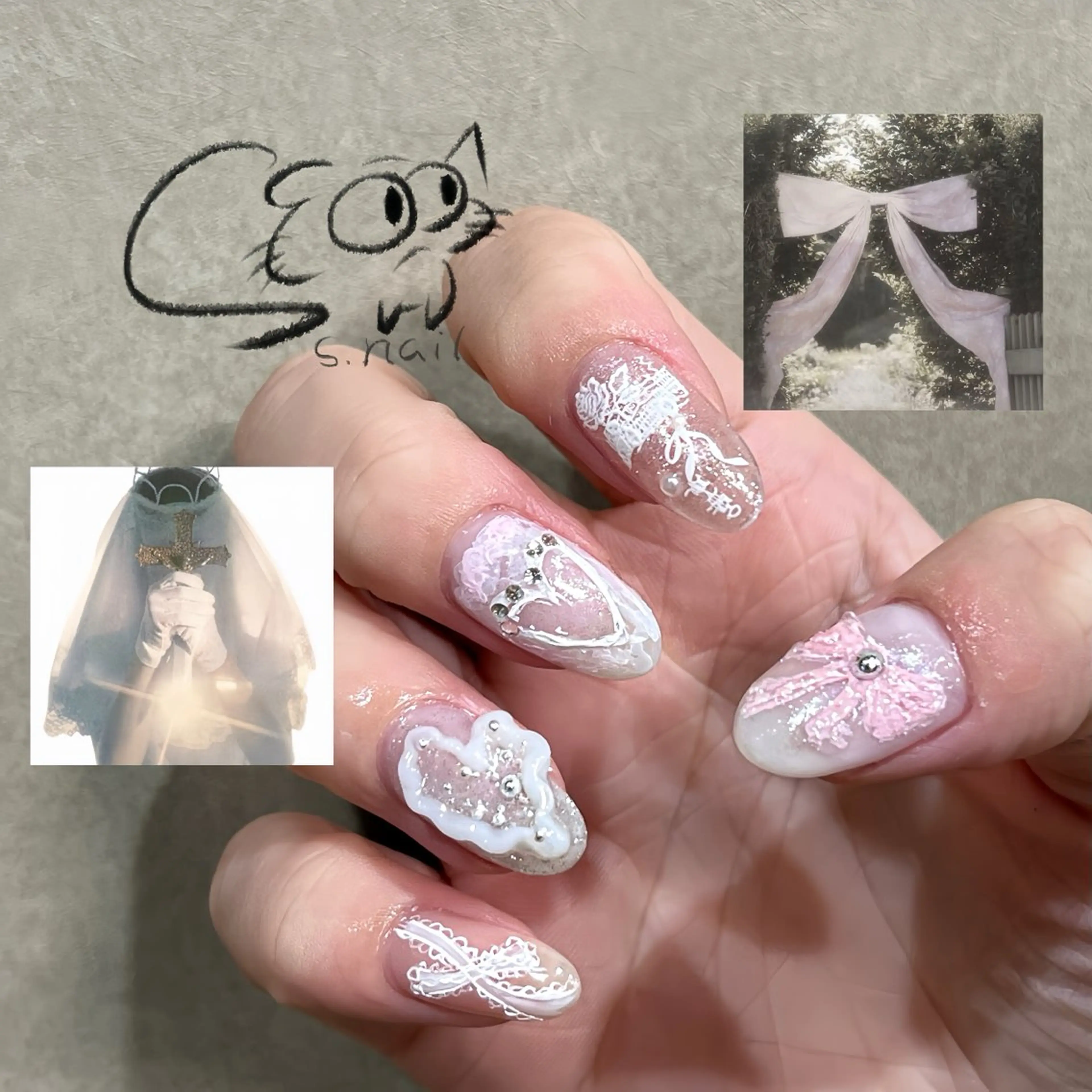 ネイル アートネイル チークネイル フレンチネイル グラデーション マグネットネイル S.nail _のネイルデザイン
