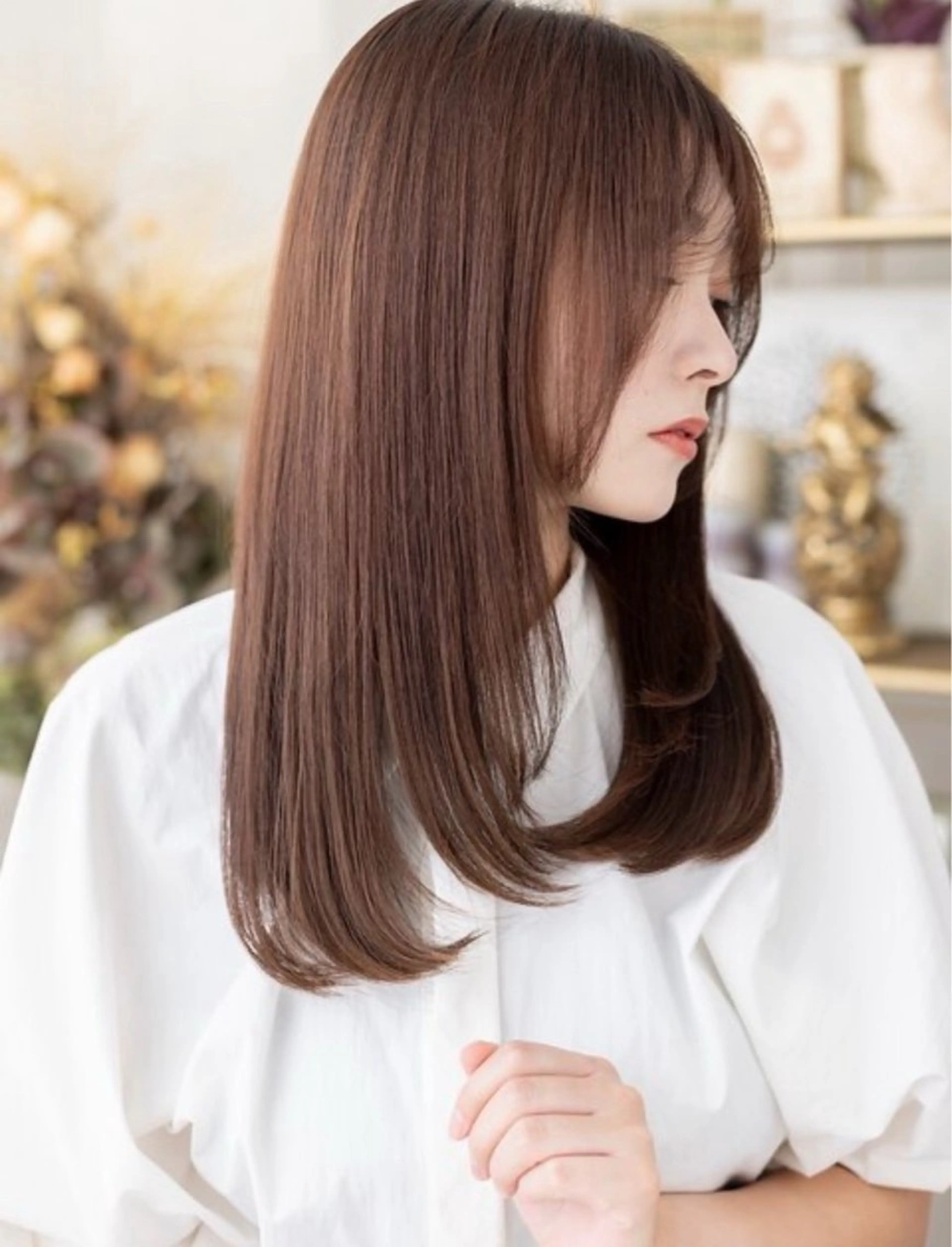 セミロング 縮毛矯正 掲載テスト中、予約 受け付けておりませんのヘアスタイル