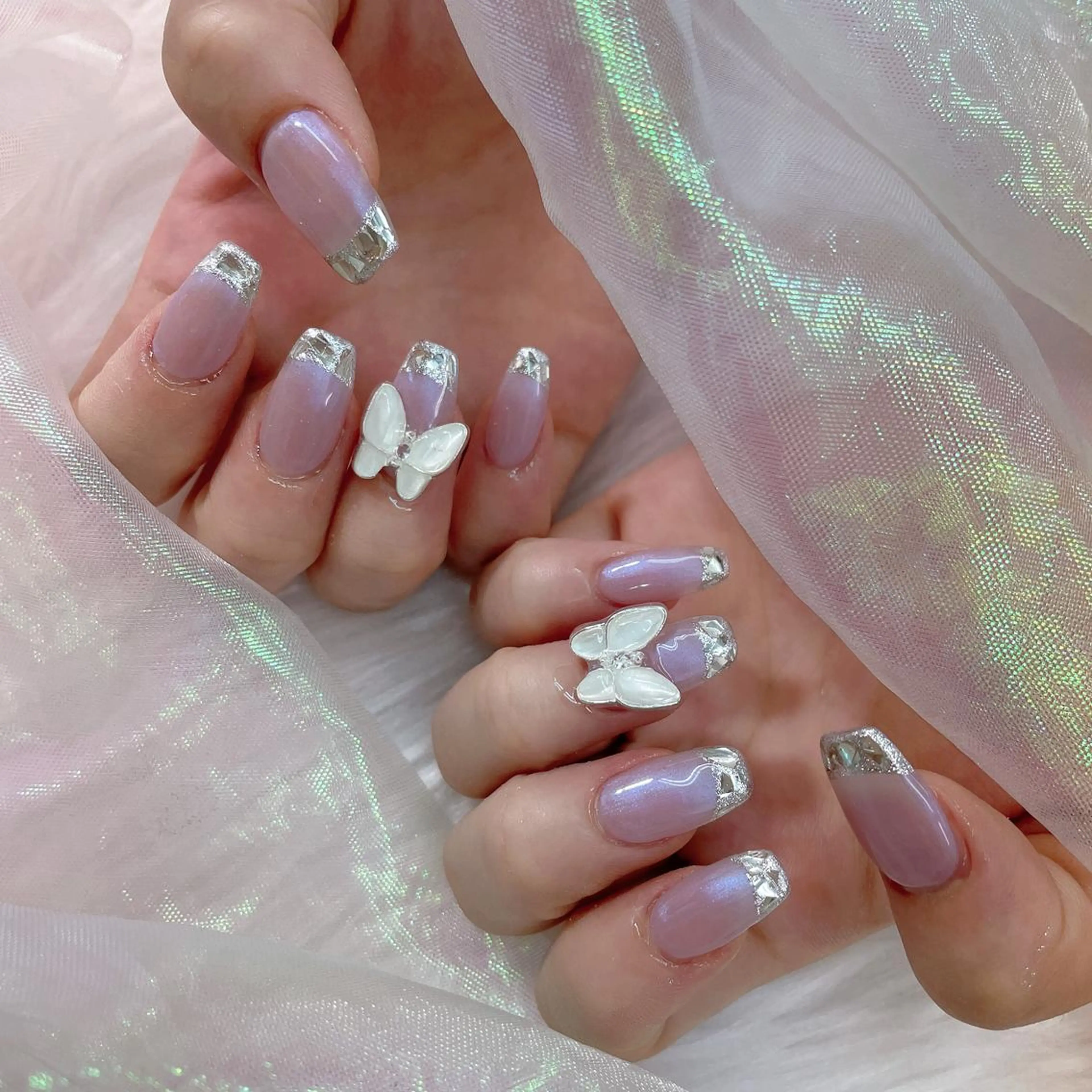 ネイル 🦋ネイルサロン ブラン🌈ゆりのネイルデザイン