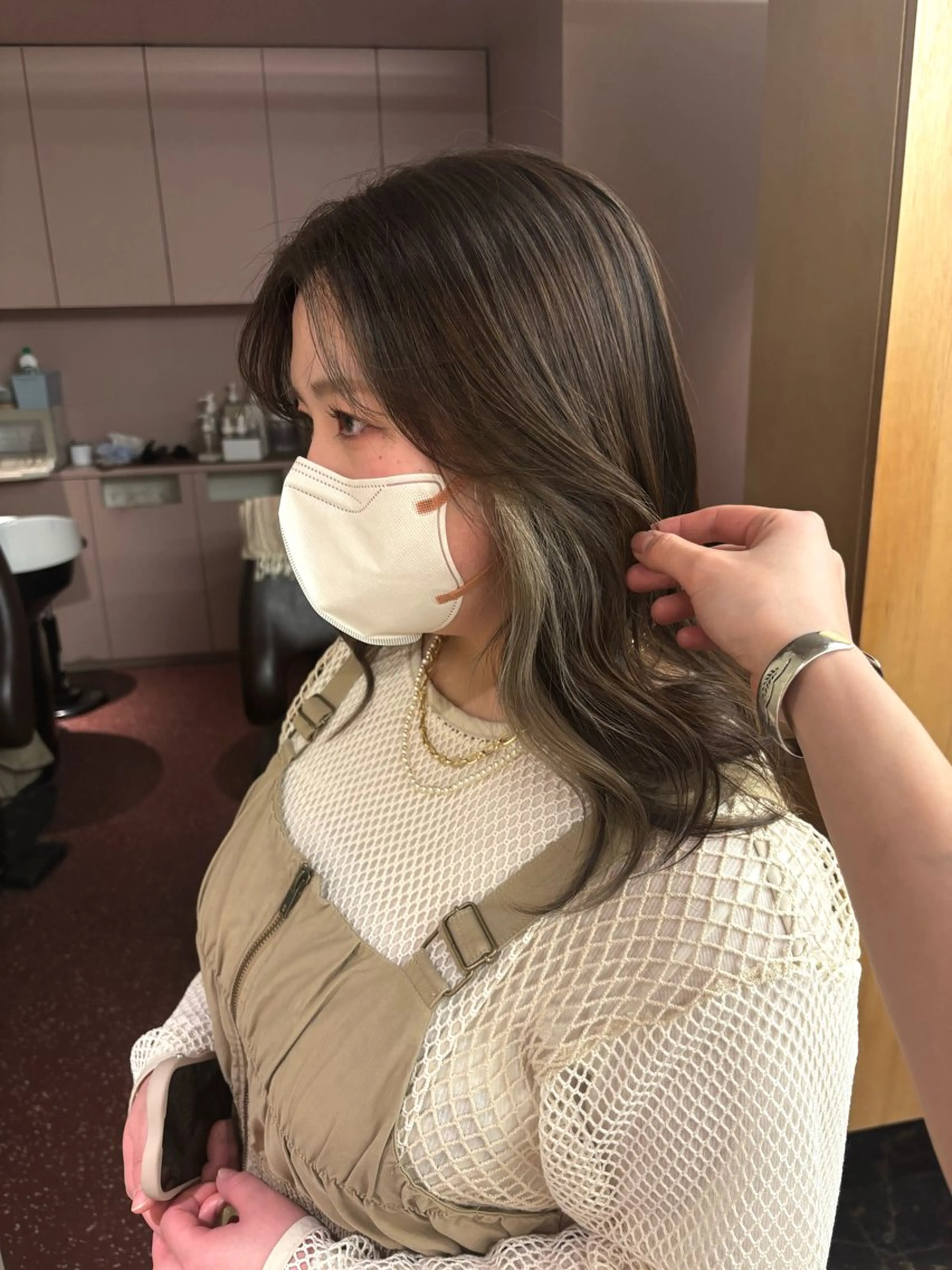 セミロング カラー pazu🪡 ブリーチモデル募集のヘアスタイル