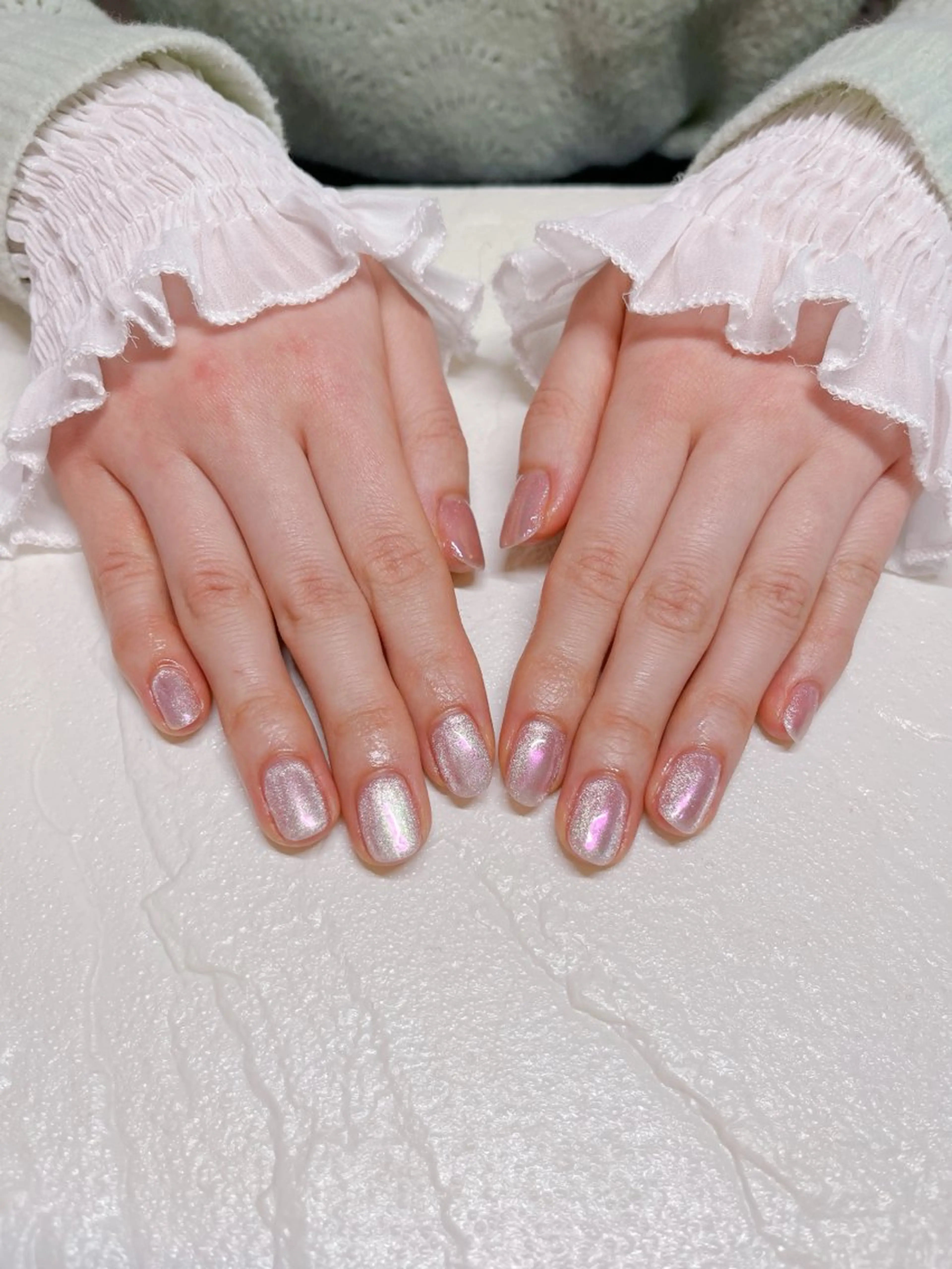 ネイル マグネットネイル ミラーネイル happiness nailのネイルデザイン