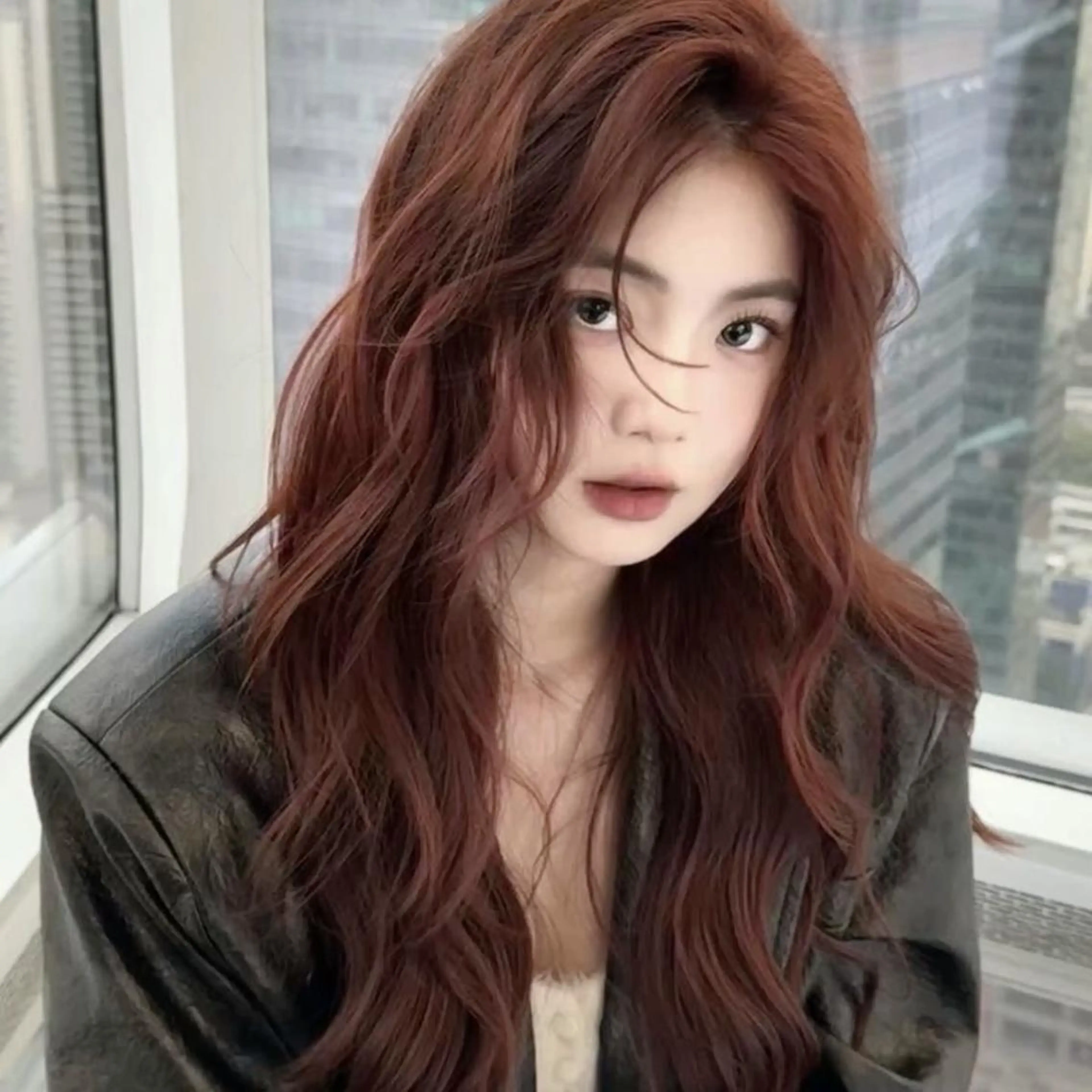 ロング カラー 韓国ベージュ🏹 YUTOのヘアスタイル