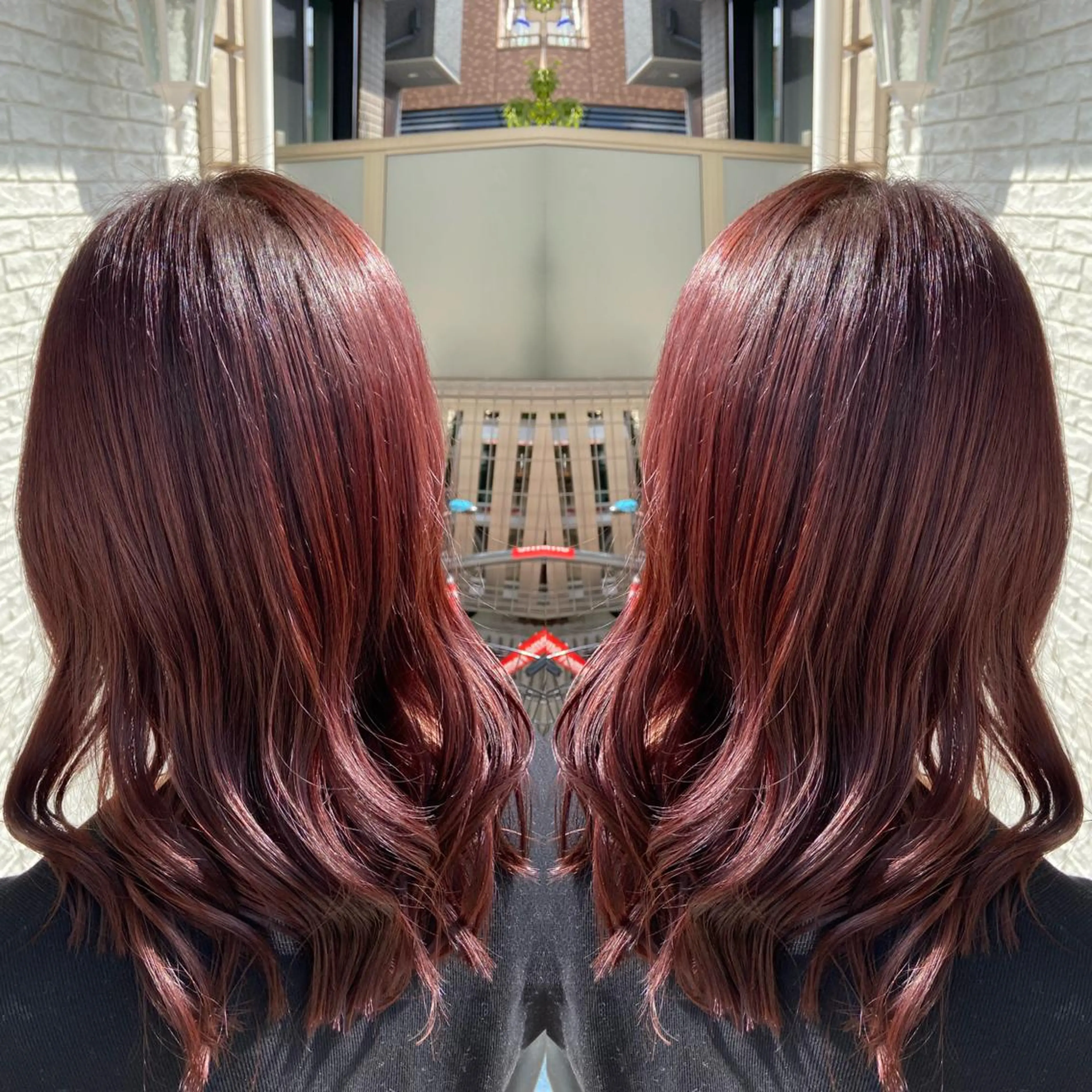 ミディアム カラー 🪼高評価🪼 💎柴崎の藤咲💎のヘアスタイル